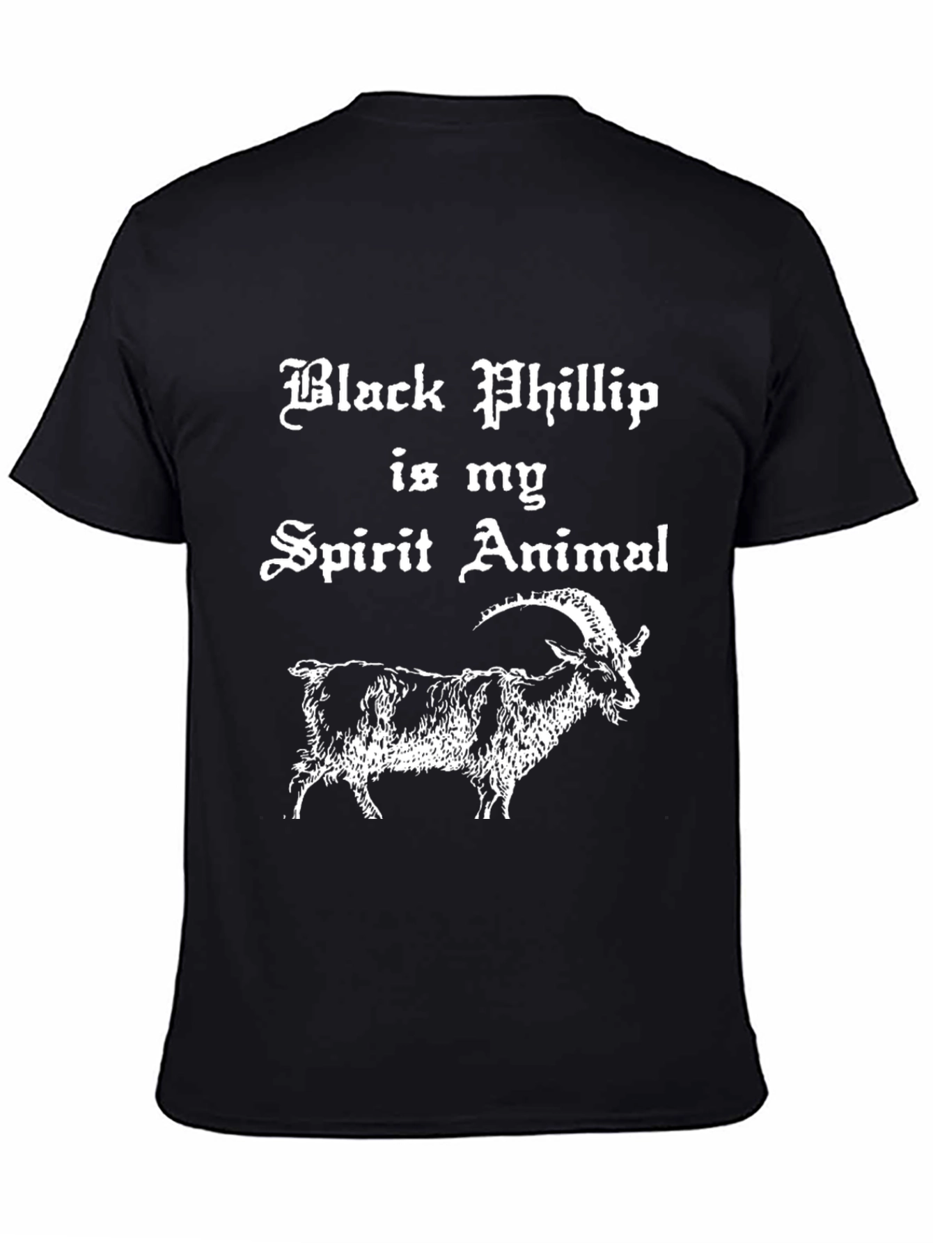 Black Phillip Goat Spirit Animal Graphic Tee Shirt