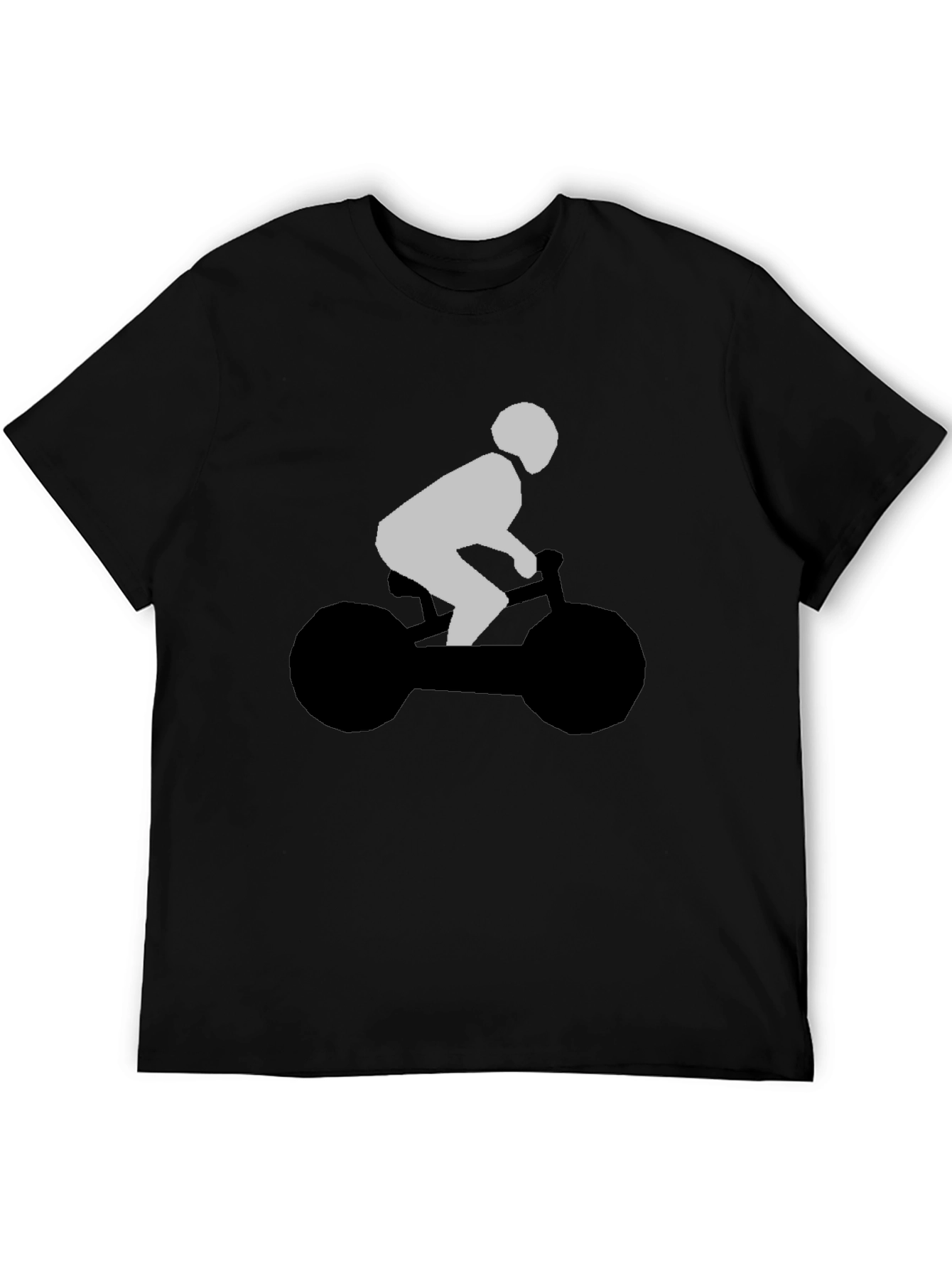 Cool Biker Graphic Tee - Stylish Black T-Shirt