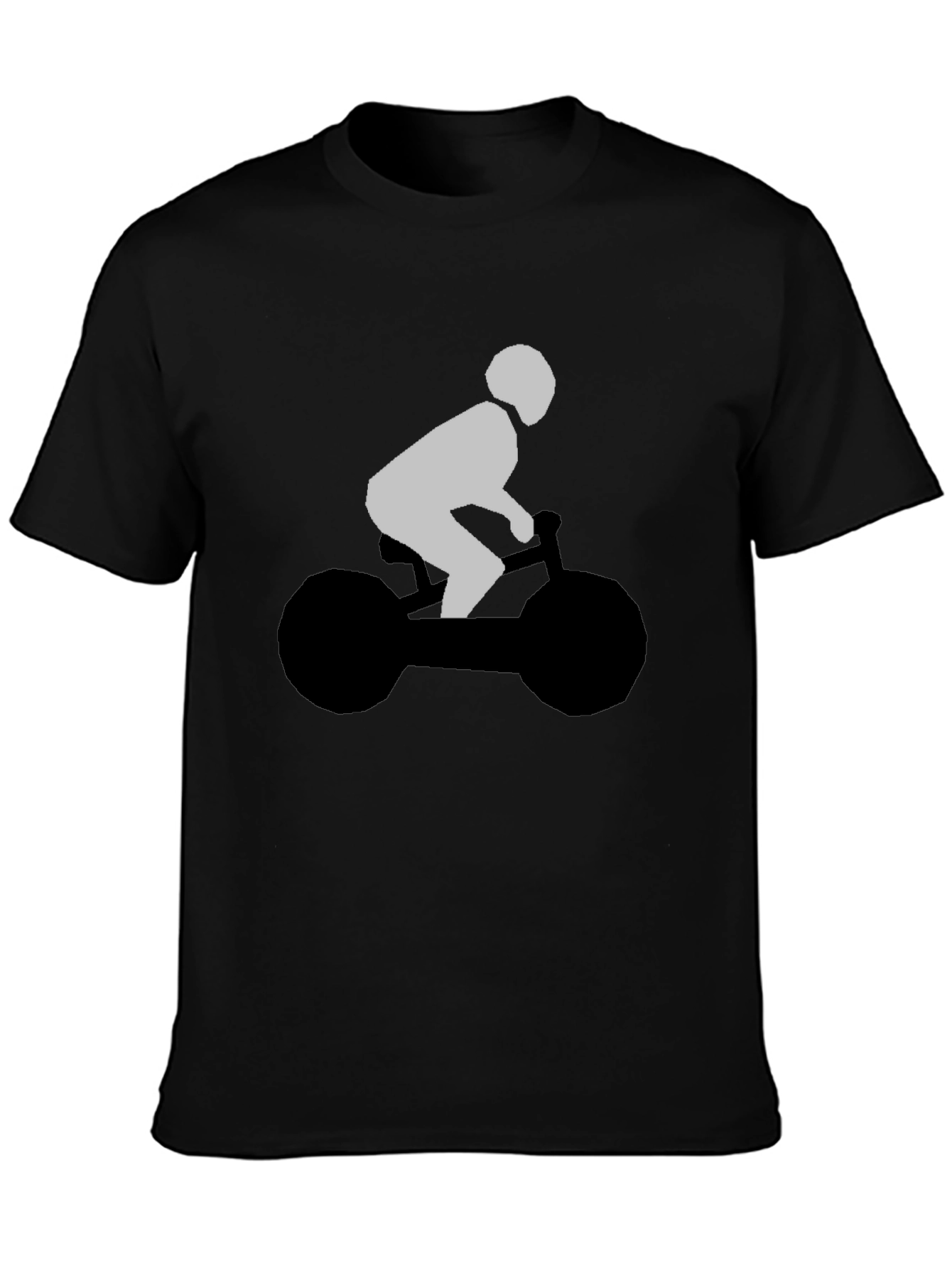 Cool Biker Graphic Tee - Stylish Black T-Shirt