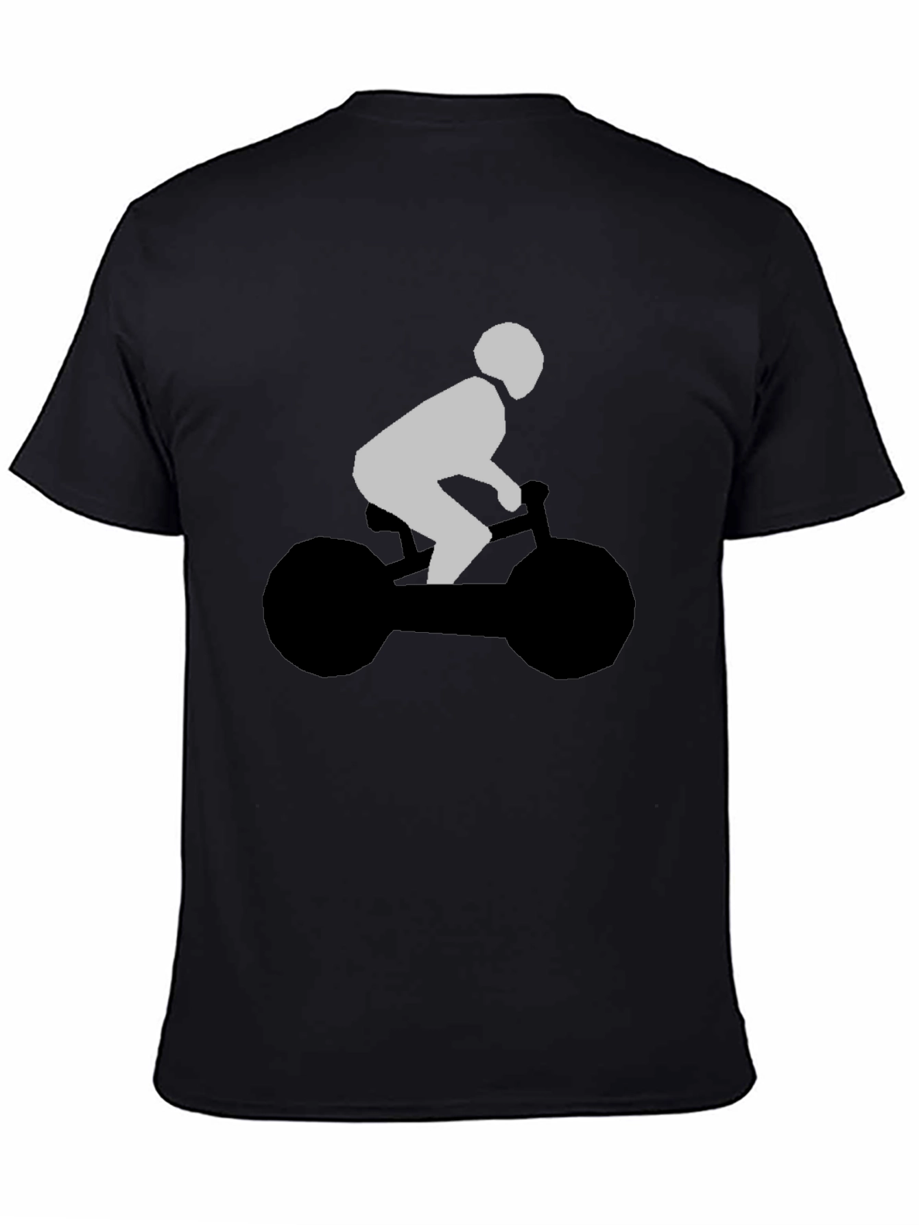 Cool Biker Graphic Tee - Stylish Black T-Shirt