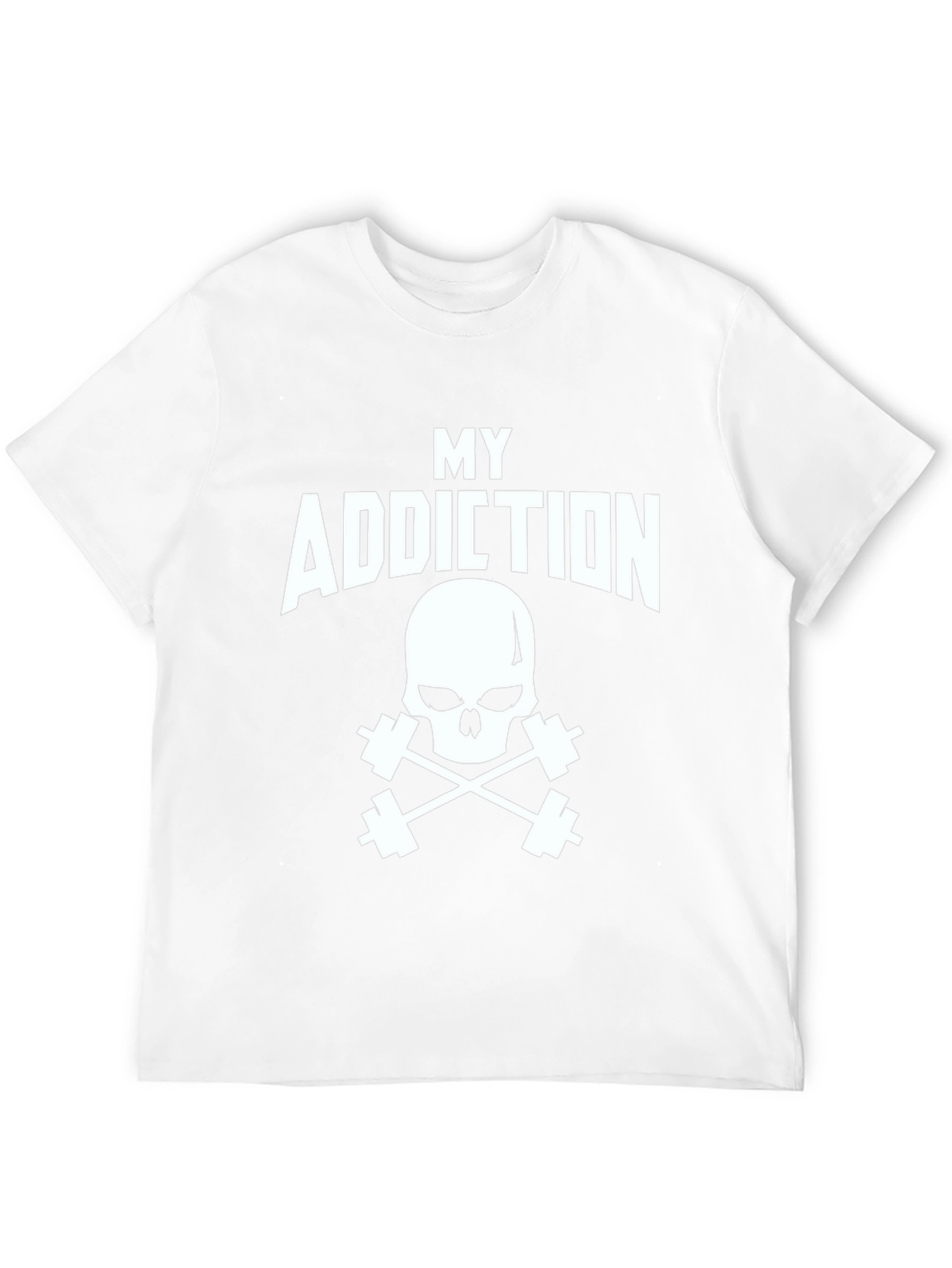 My Addiction Skull & Dumbbell Black T-Shirt