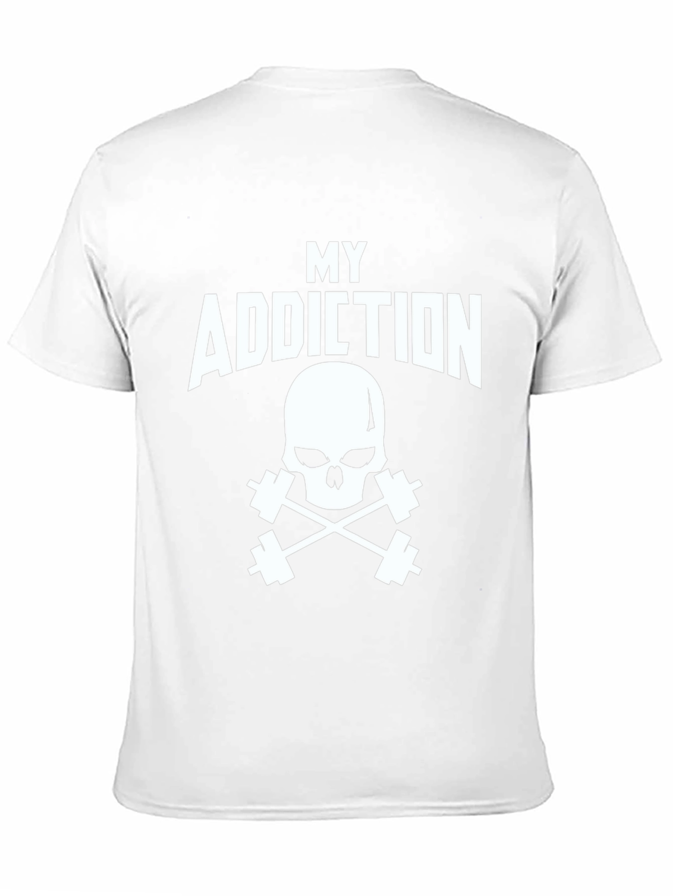 My Addiction Skull & Dumbbell Black T-Shirt