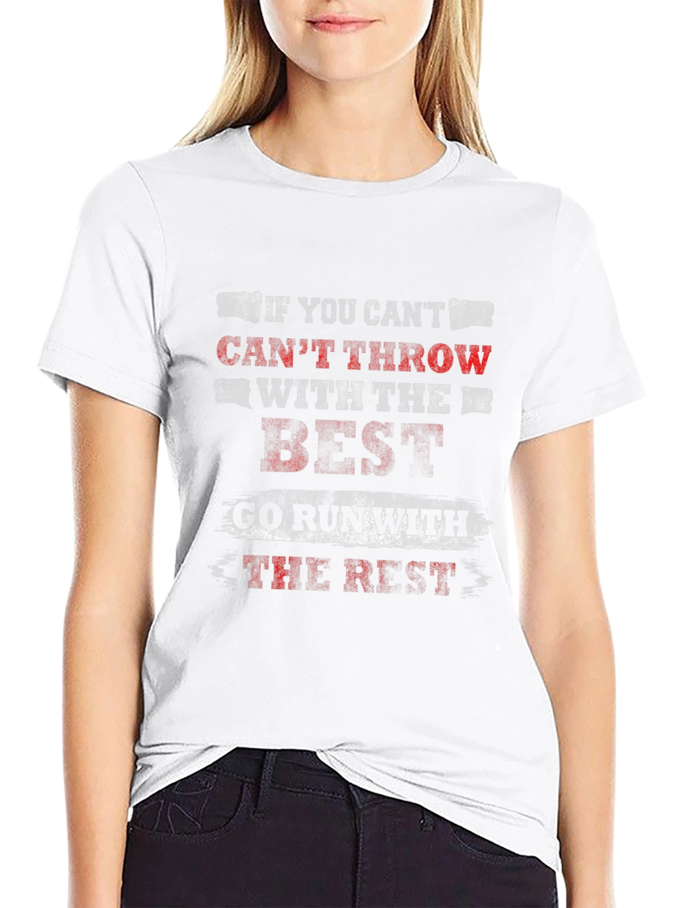 Humorous Run with the Rest Graphic Tee