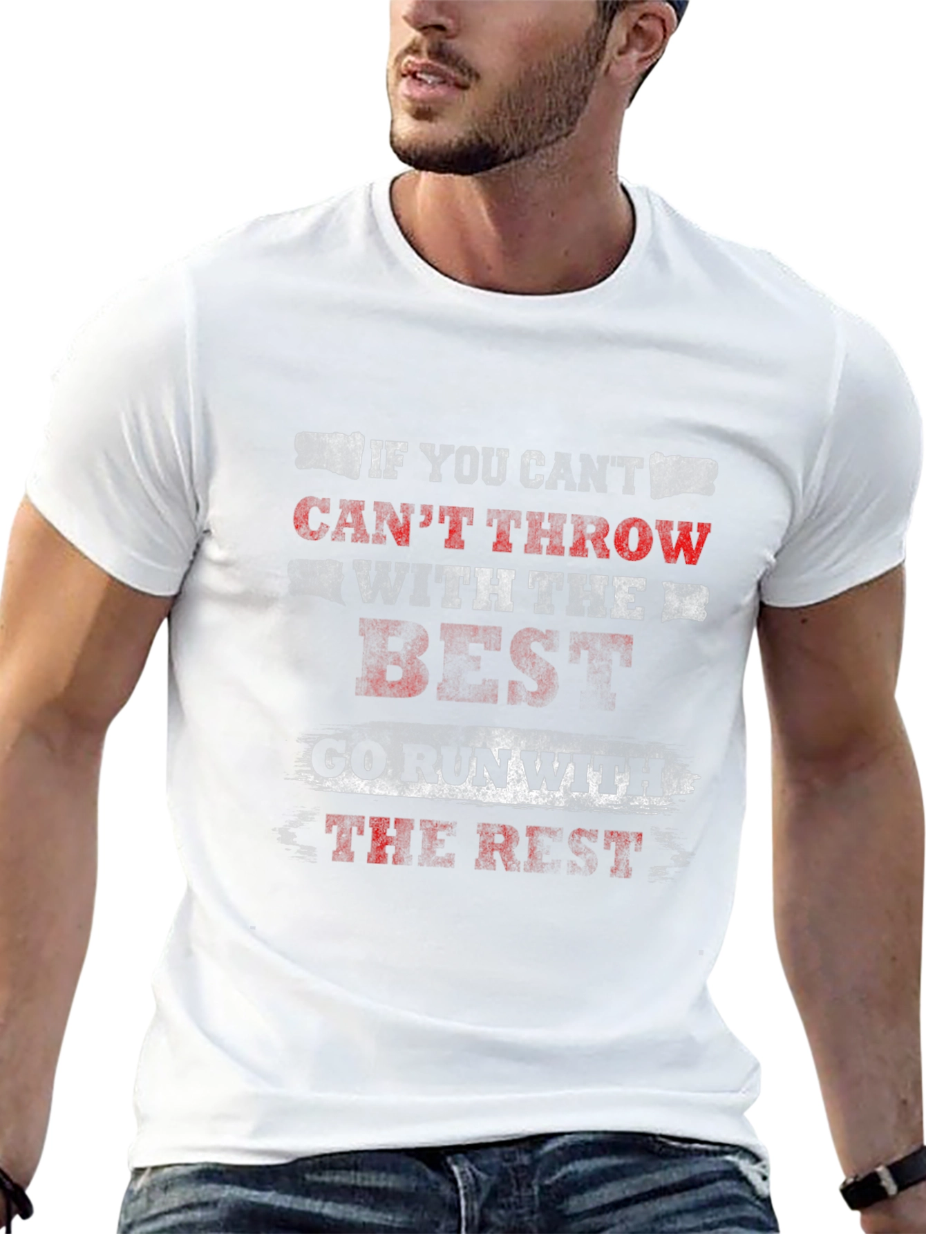 Humorous Run with the Rest Graphic Tee