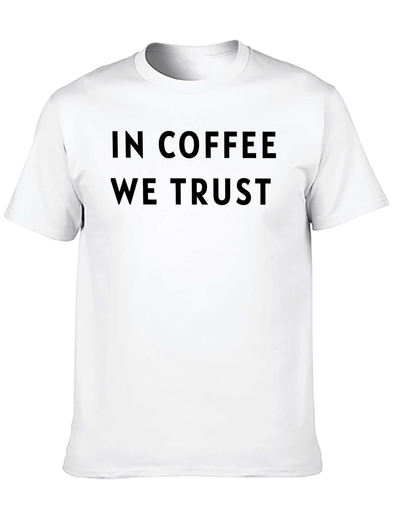In Coffee We Trust Black T-Shirt