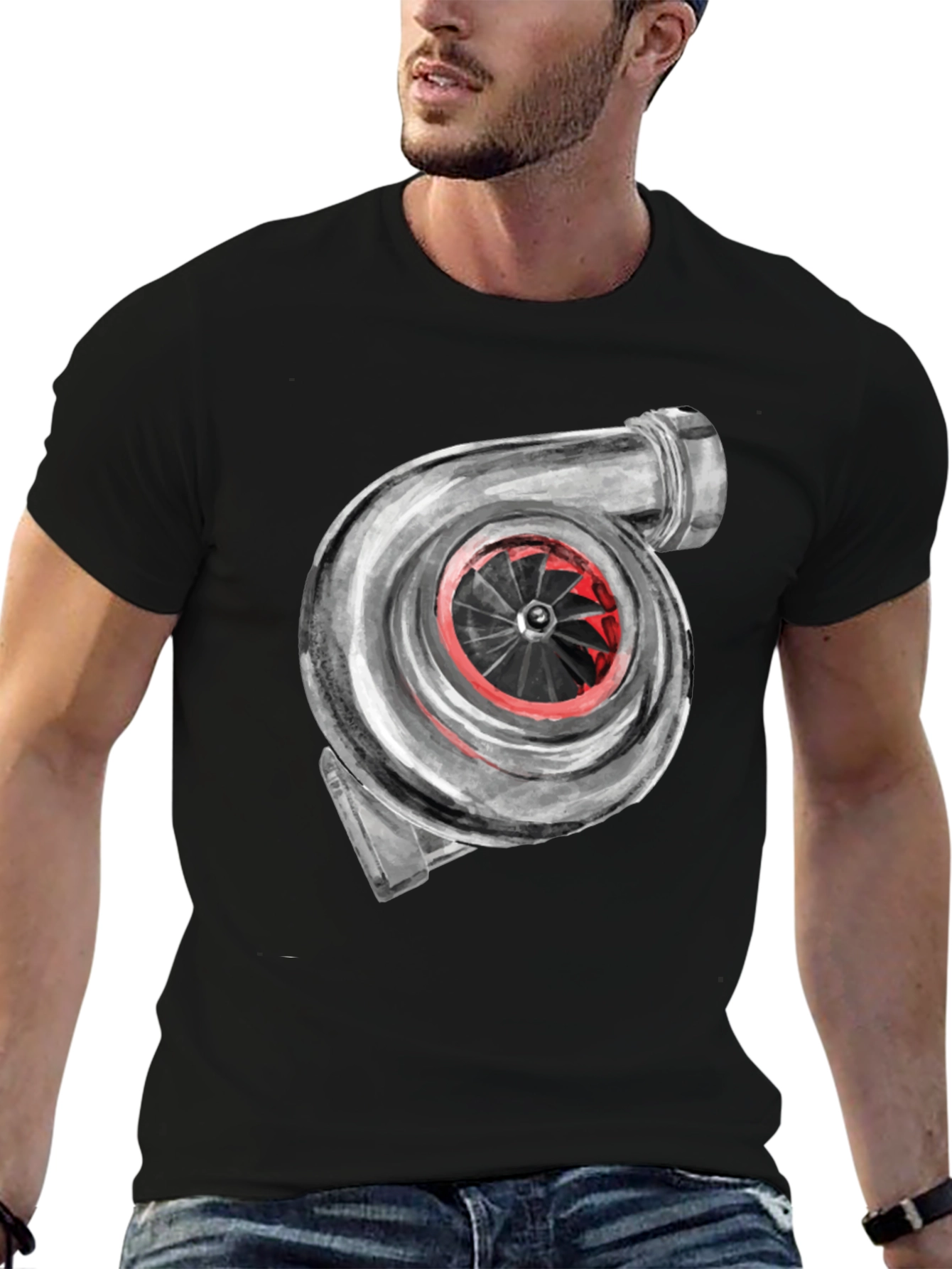 Turbocharger Graphic Tee - Automotive Enthusiast Apparel