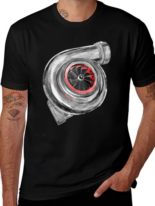 Turbocharger Graphic Tee - Automotive Enthusiast Apparel
