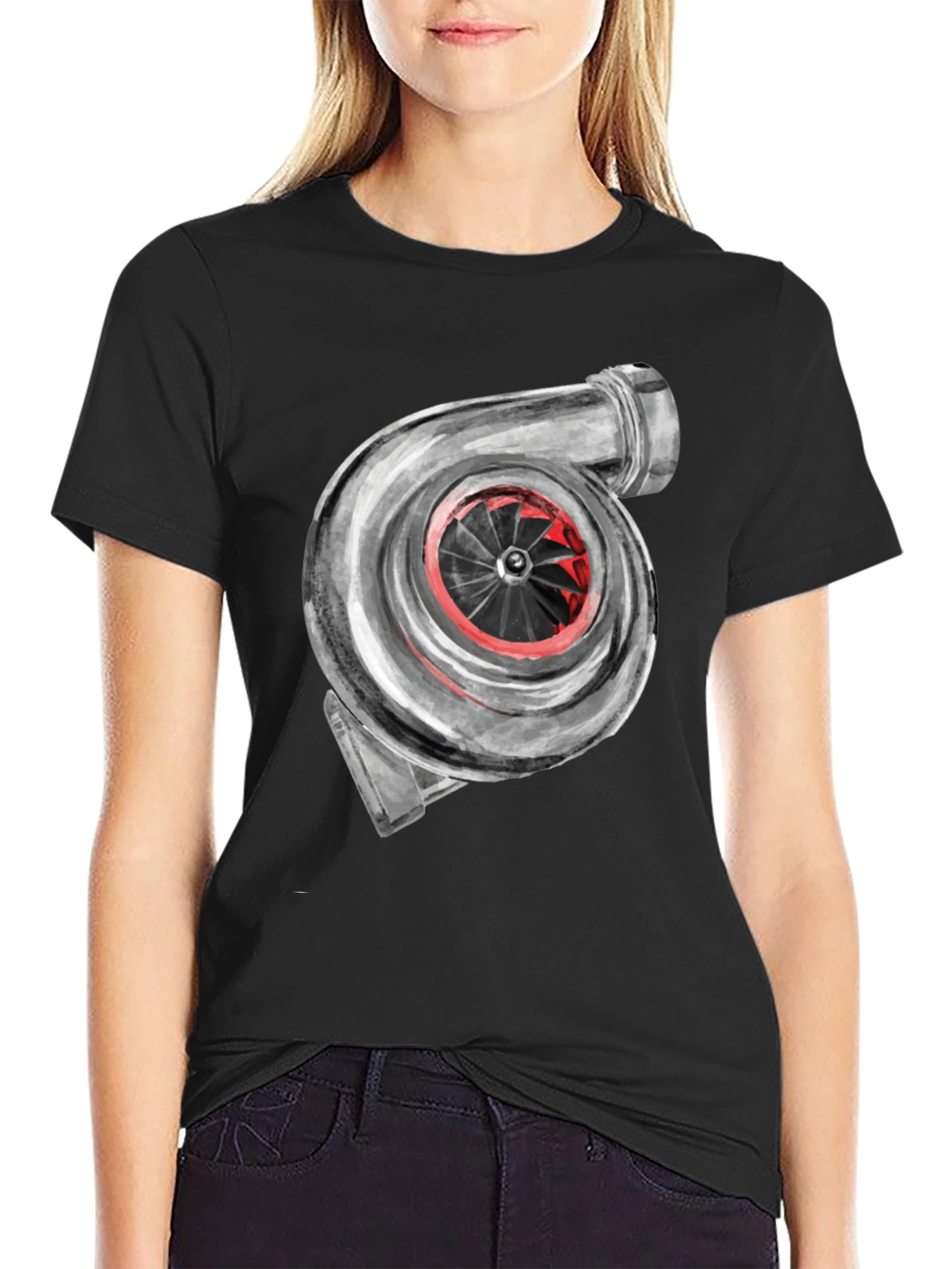 Turbocharger Graphic Tee - Automotive Enthusiast Apparel