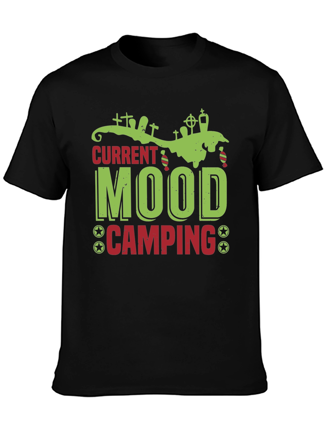 Current Mood Camping T-Shirt Halloween Theme