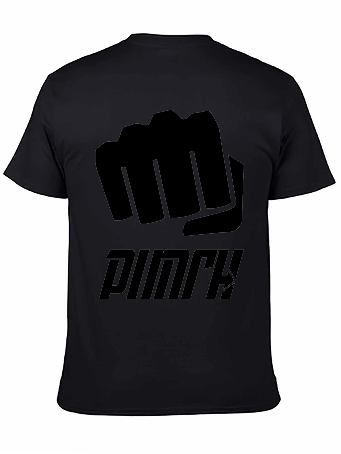 Black Fist Punch Graphic T-Shirt | Mens Casual Tee