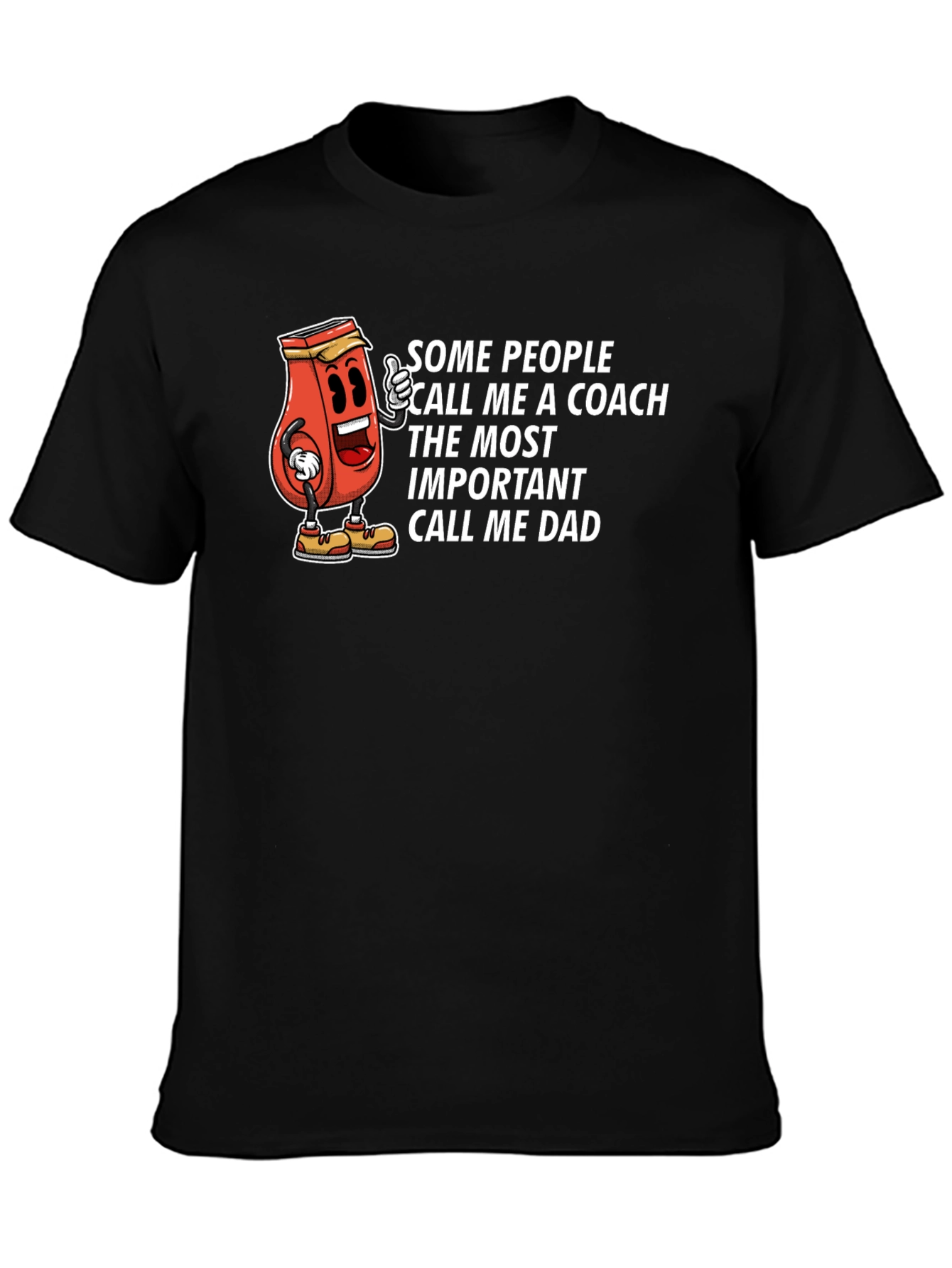 Funny Coach Dad T-Shirt - Novelty Tee