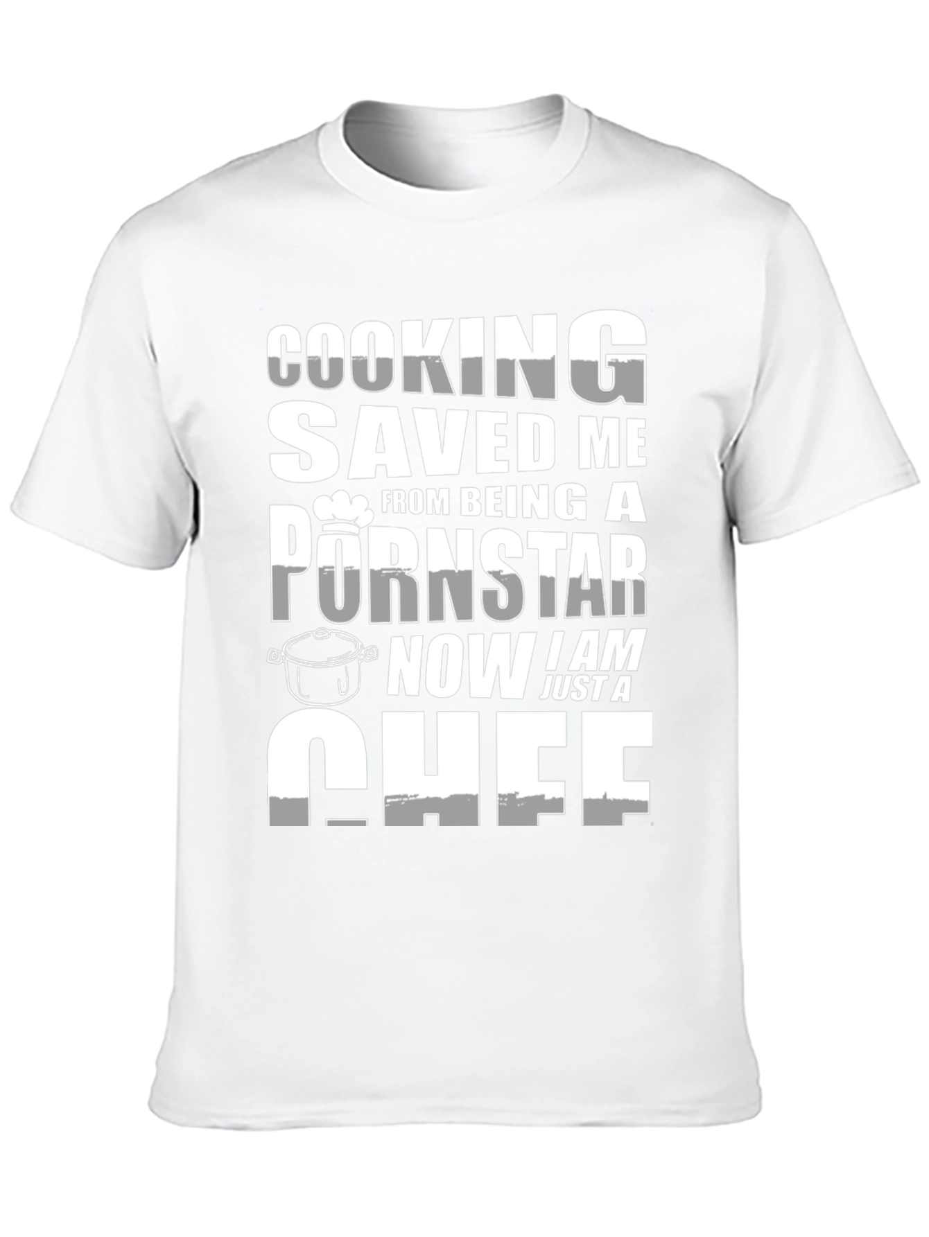 Funny Chef T-Shirt: Cooking Saved Me!