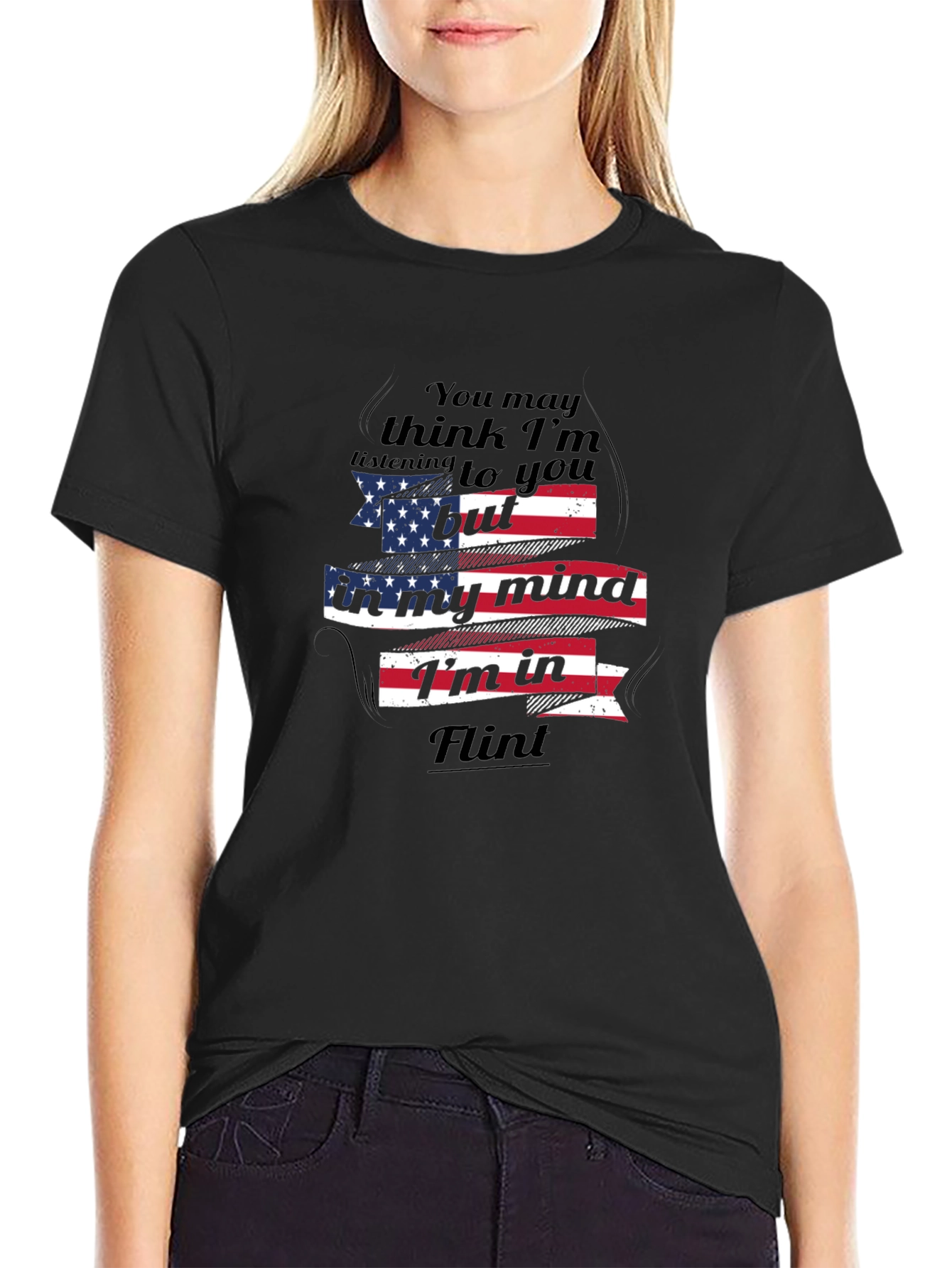 Flint State of Mind Mens Black T-Shirt