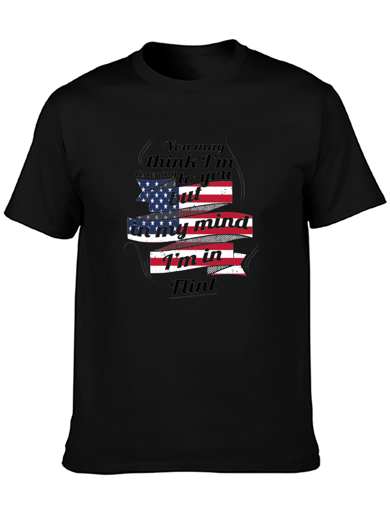 Flint State of Mind Mens Black T-Shirt