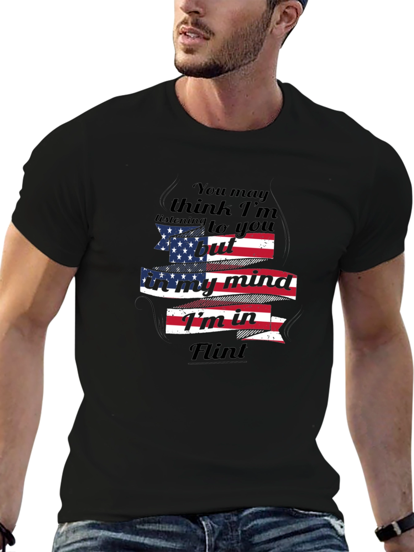 Flint State of Mind Mens Black T-Shirt