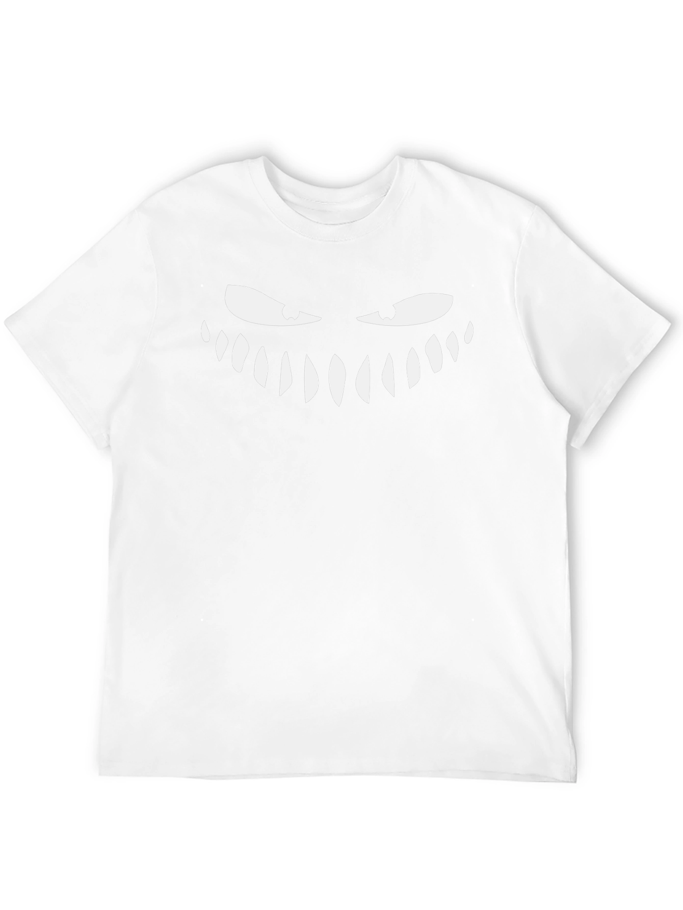 Monster Smile Graphic Tee - Black Cotton Blend Shirt