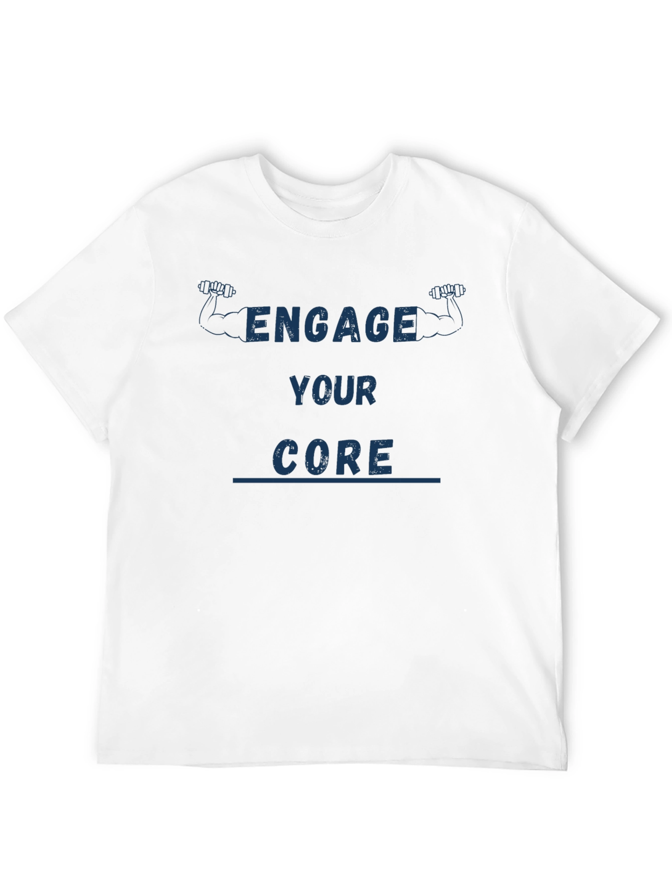 Engage Your Core Black T-Shirt