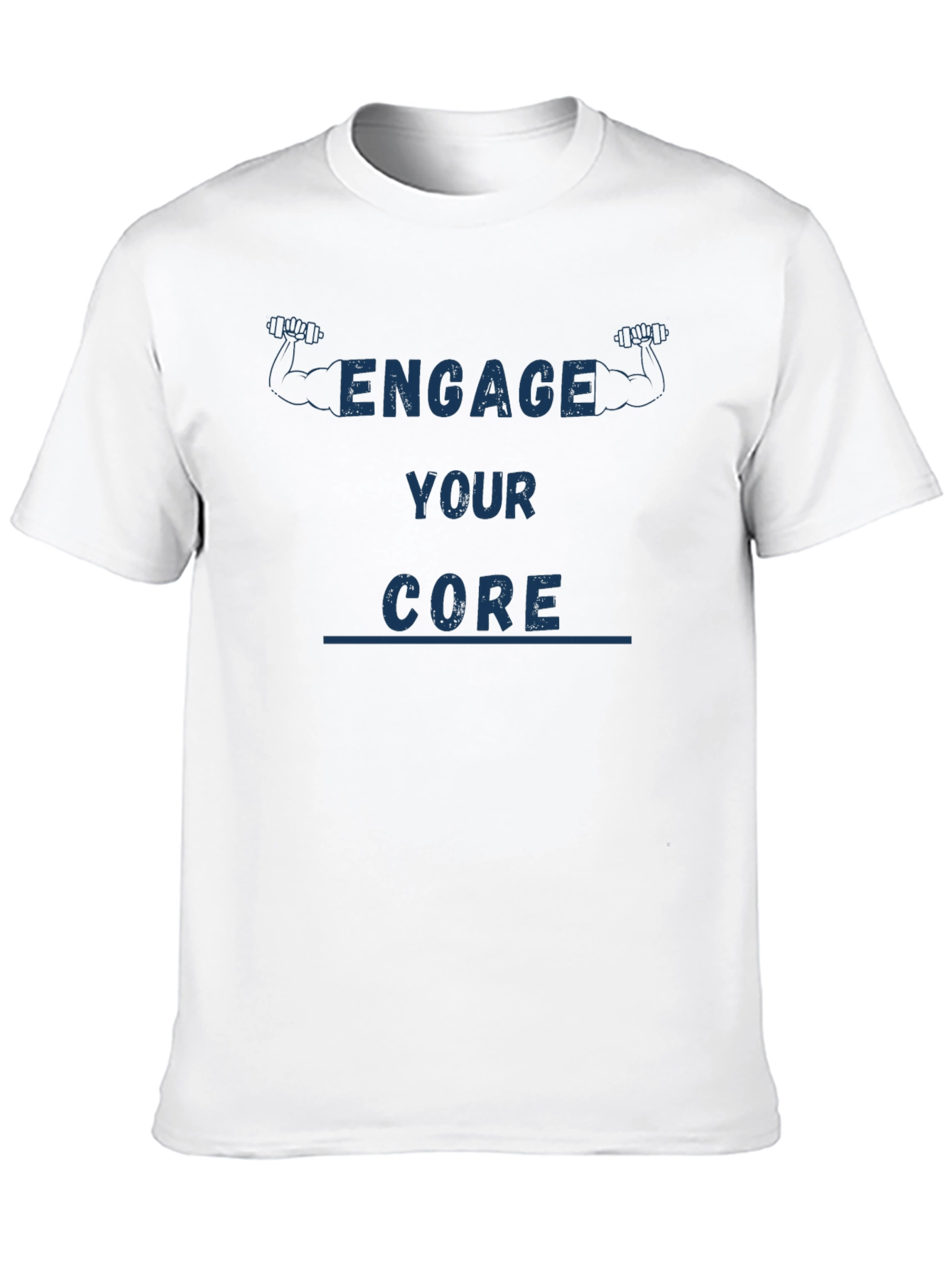Engage Your Core Black T-Shirt