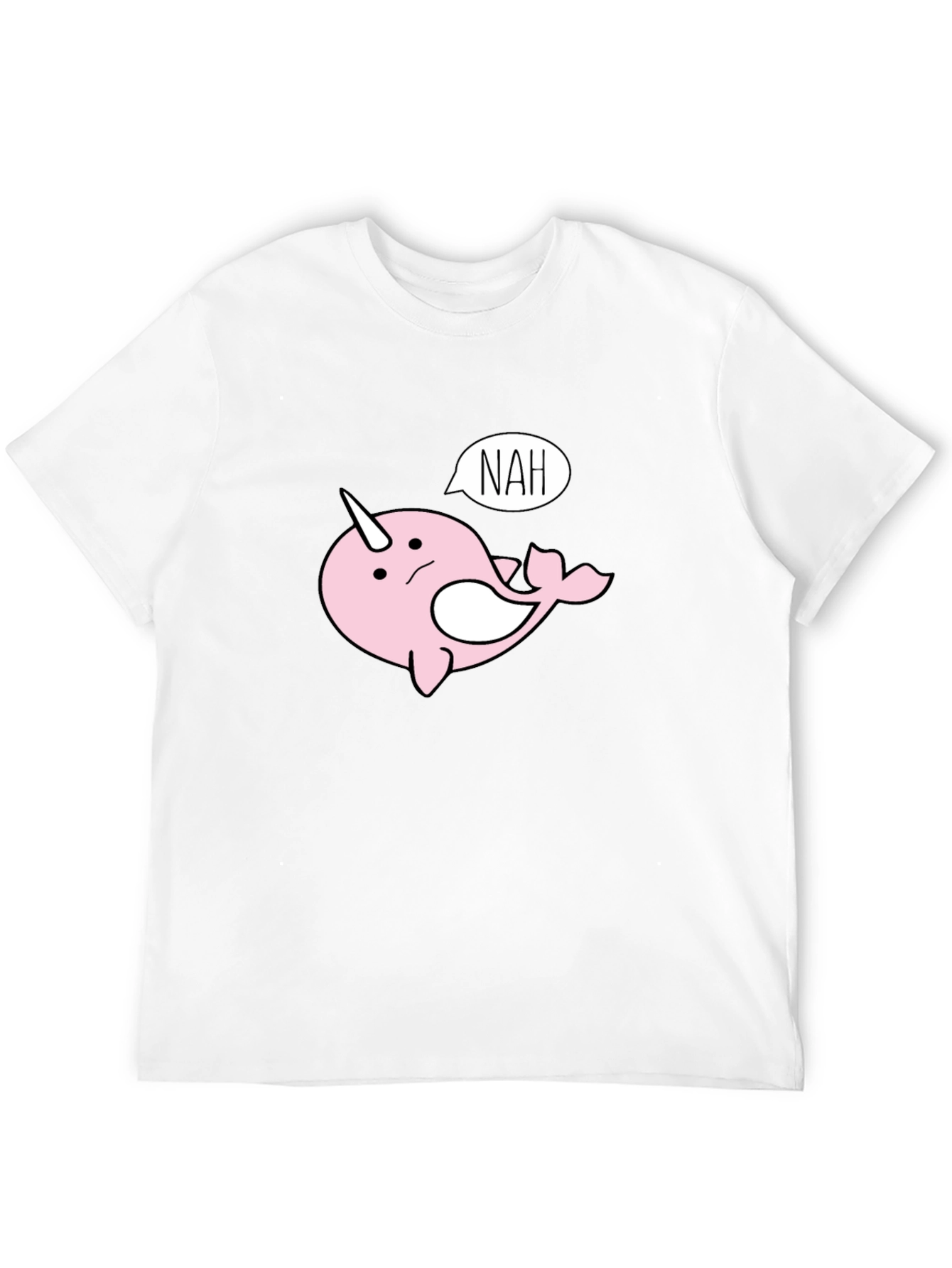 Nah Narwhal T-Shirt - Funny Cartoon Tee