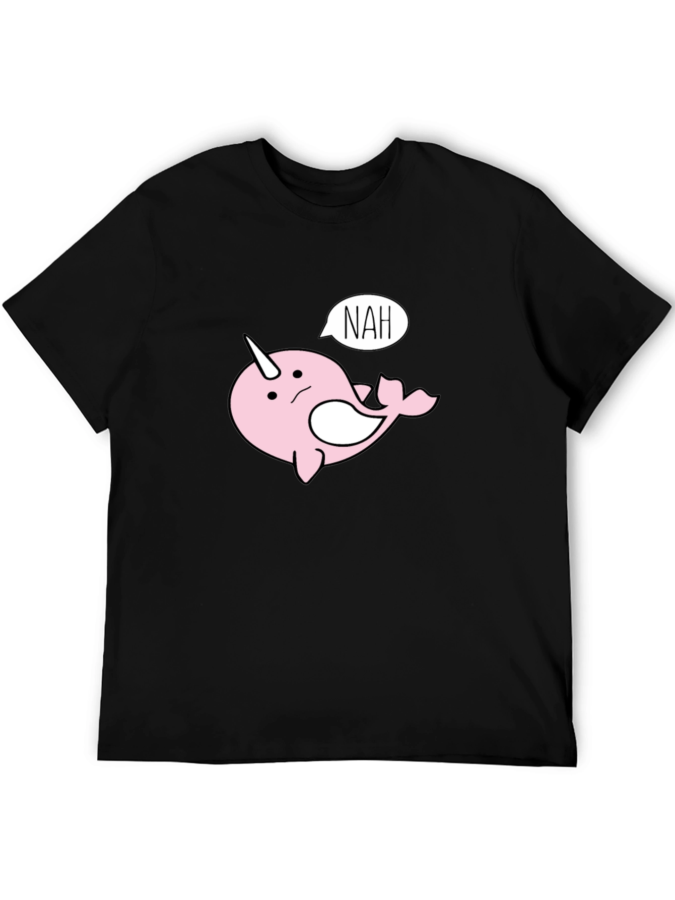 Nah Narwhal T-Shirt - Funny Cartoon Tee