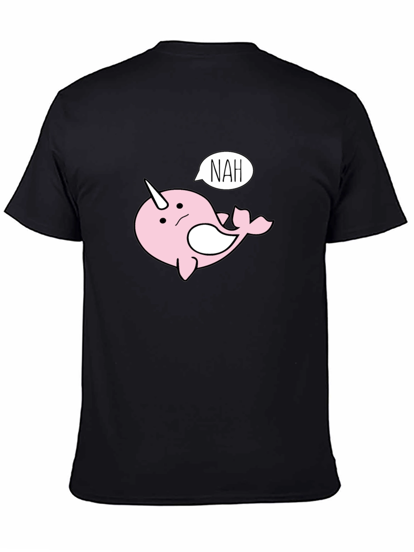 Nah Narwhal T-Shirt - Funny Cartoon Tee