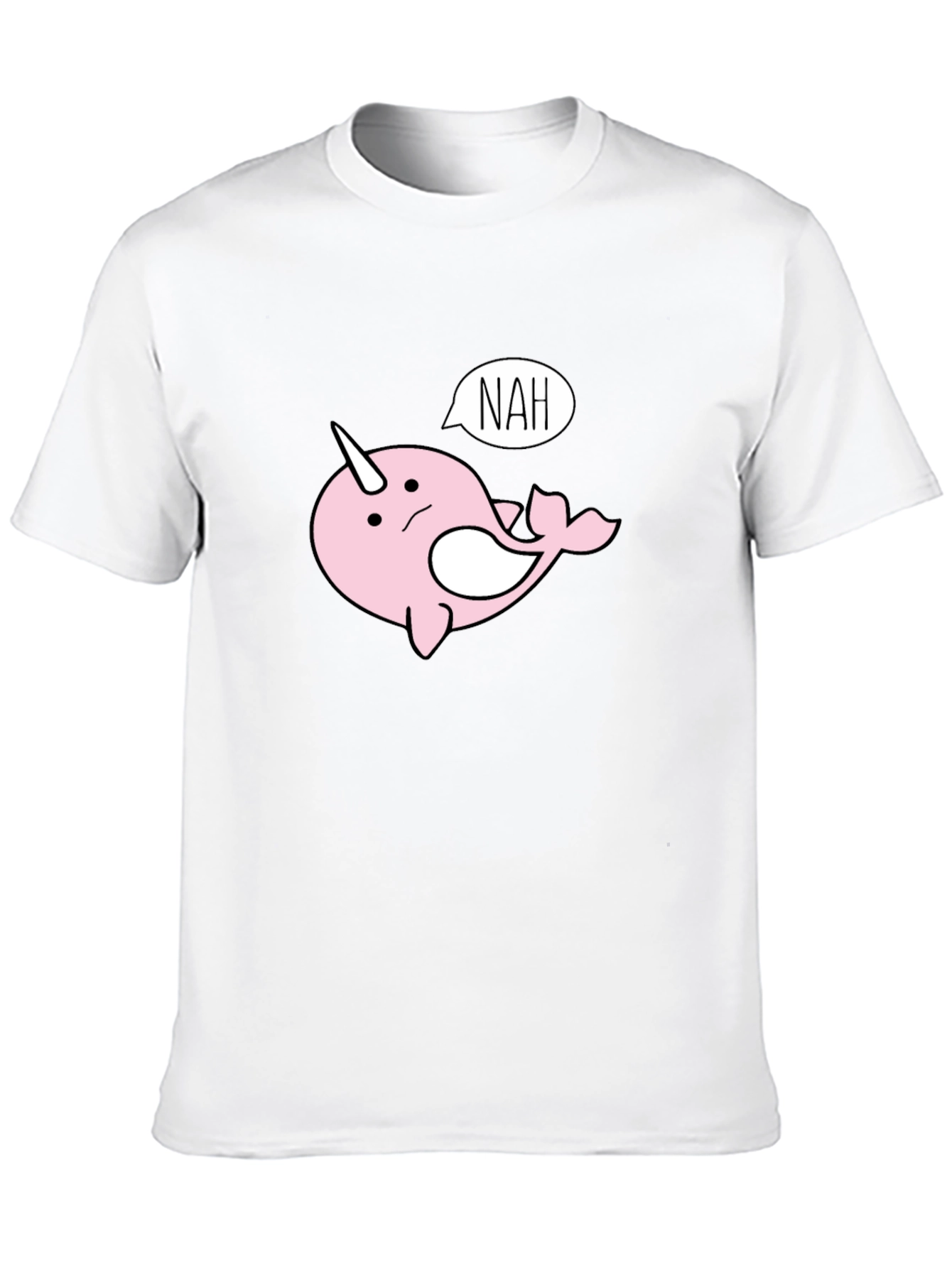 Nah Narwhal T-Shirt - Funny Cartoon Tee