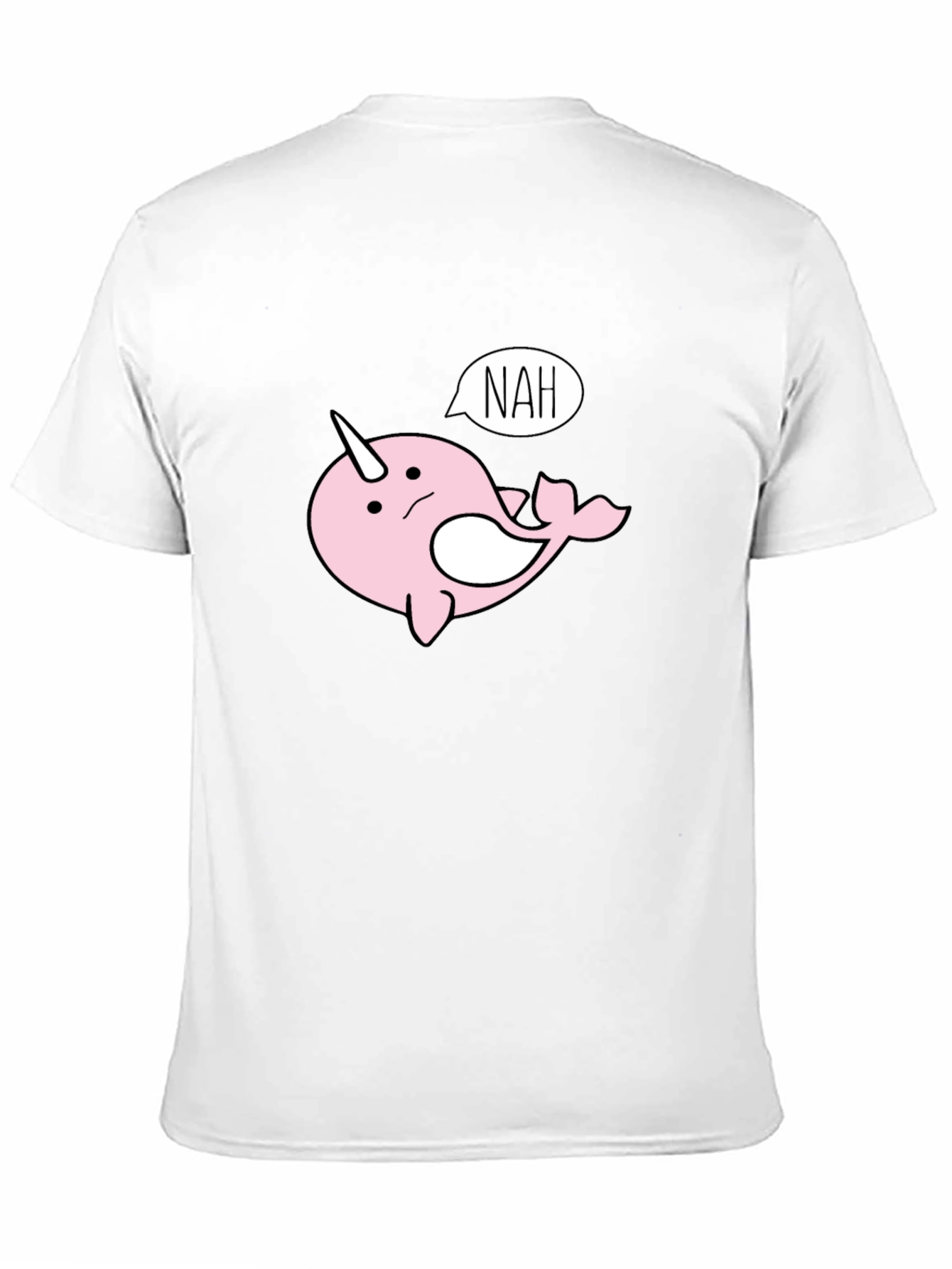 Nah Narwhal T-Shirt - Funny Cartoon Tee