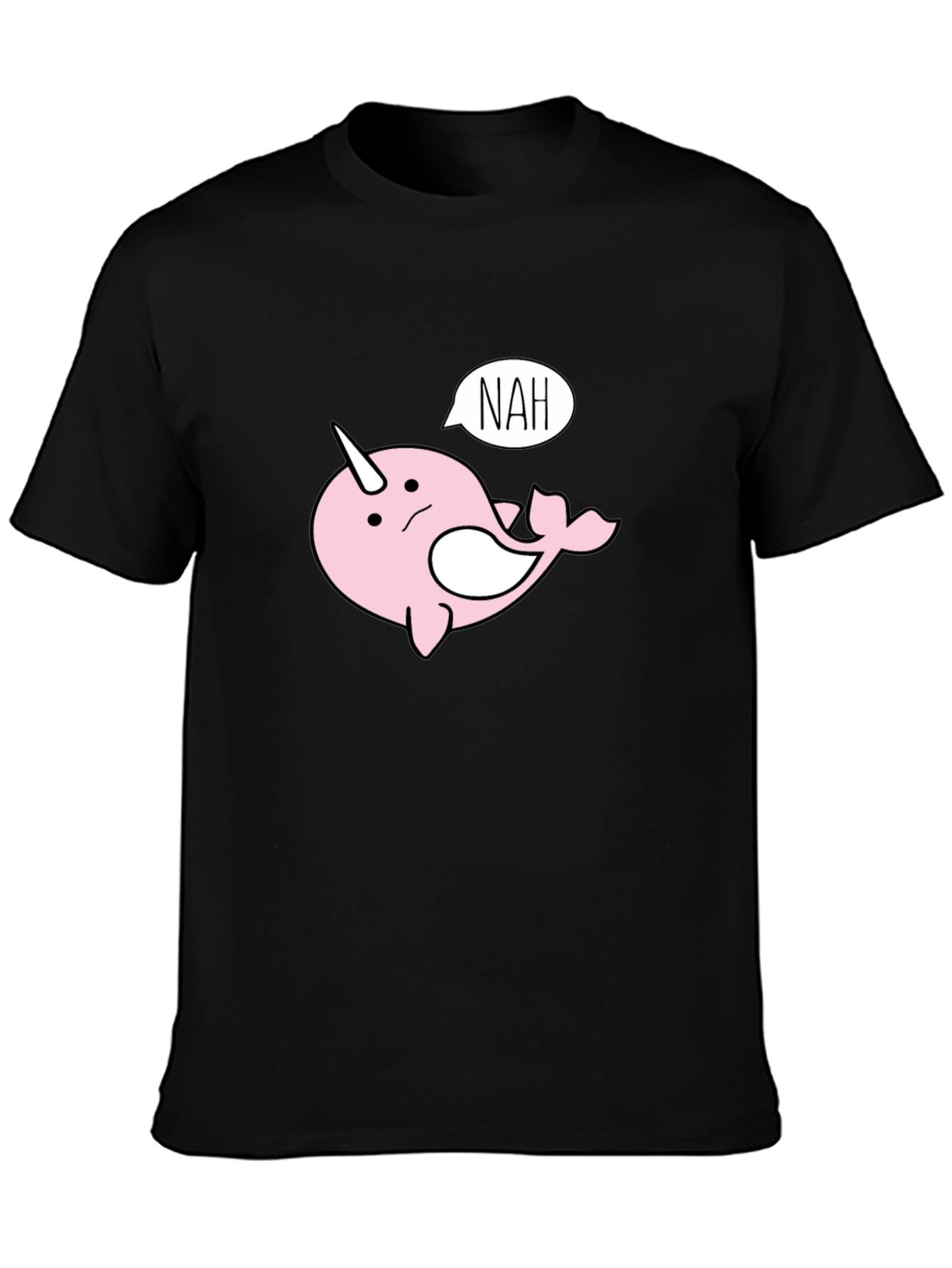 Nah Narwhal T-Shirt - Funny Cartoon Tee