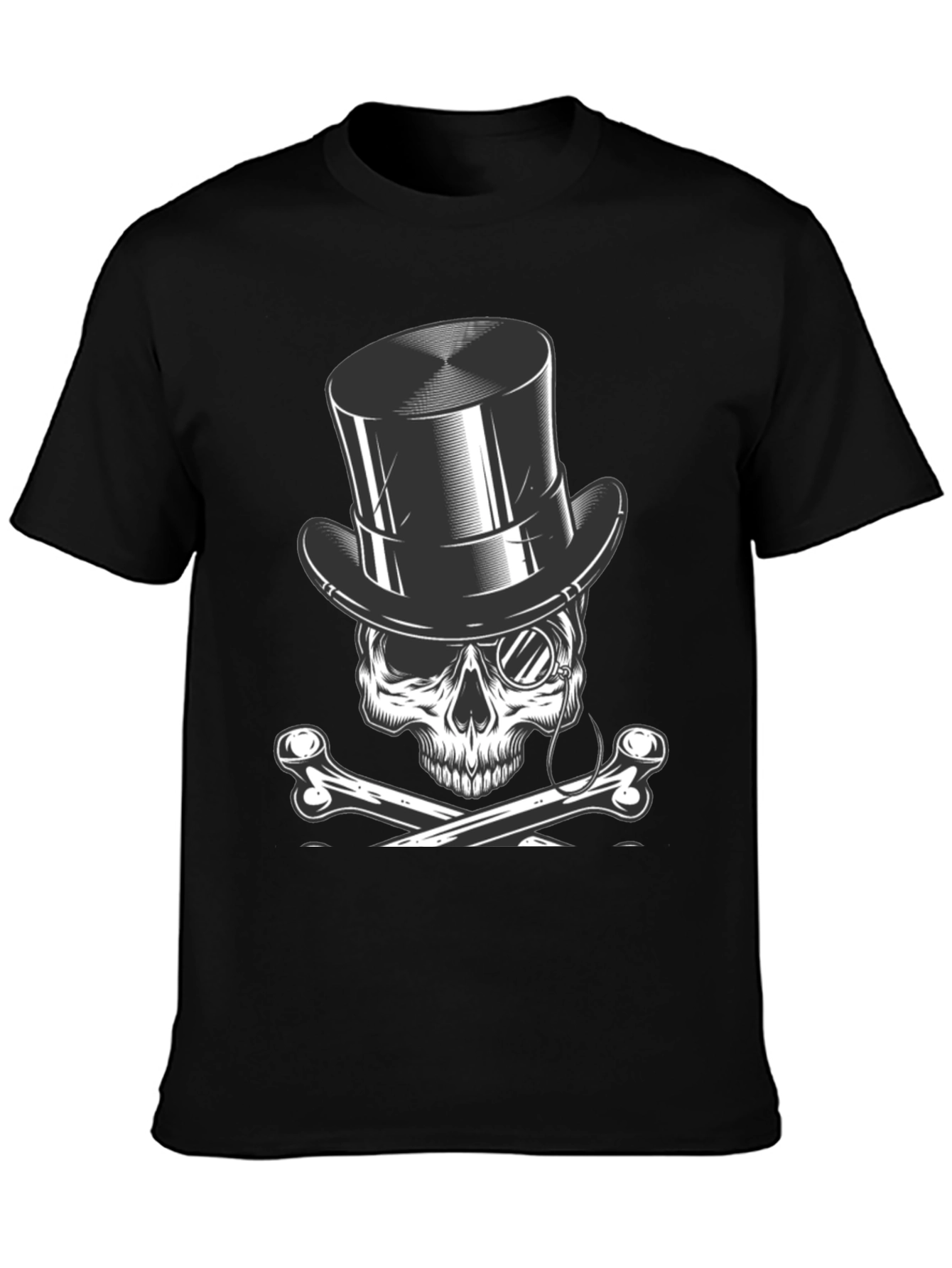 Skull & Bones Top Hat T-Shirt - Classic Style