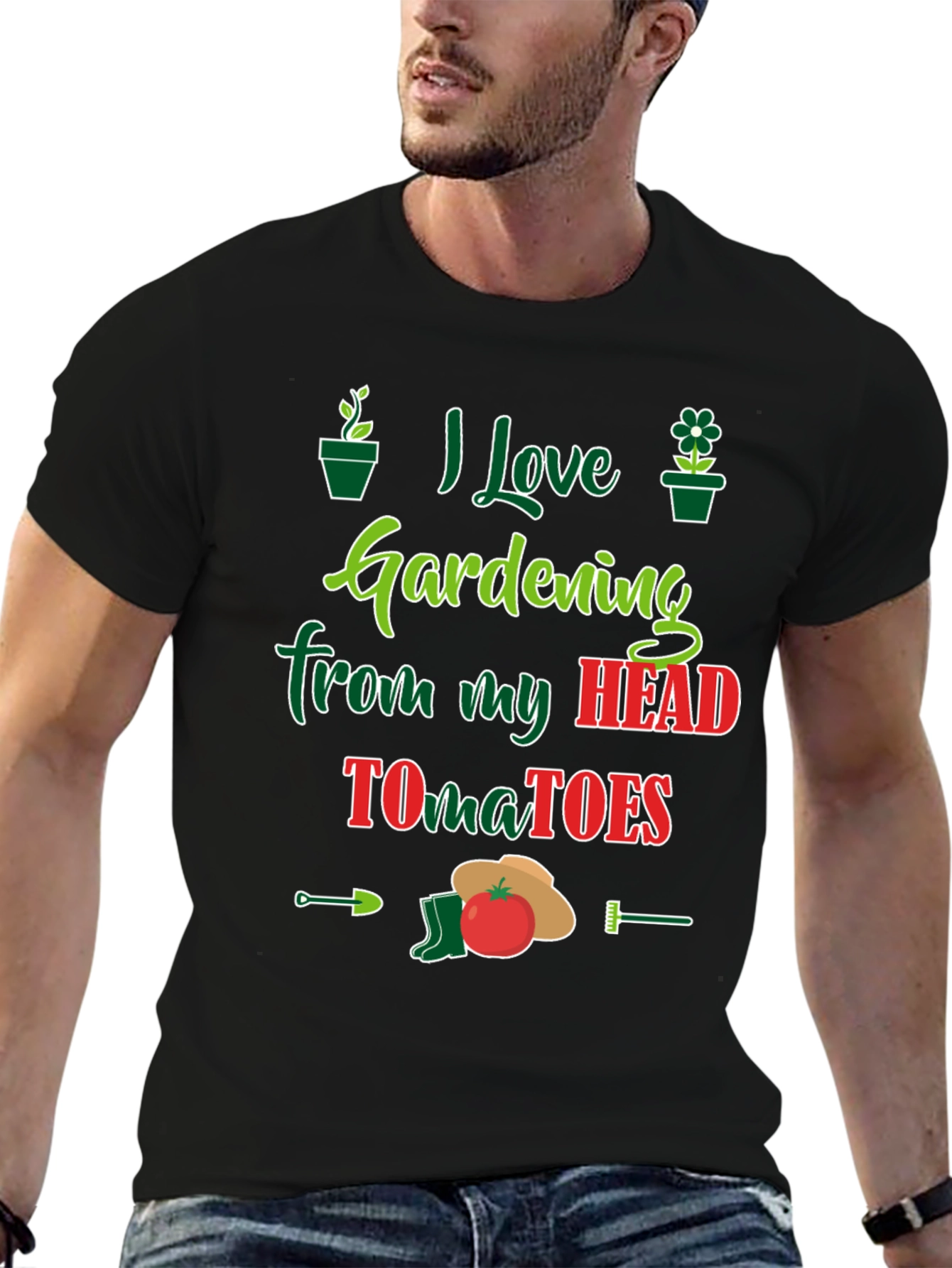 Gardening Lovers T-Shirt - Head Tomatoes Funny Tee