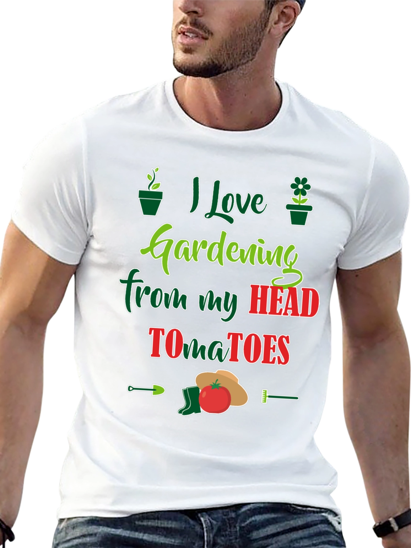 Gardening Lovers T-Shirt - Head Tomatoes Funny Tee