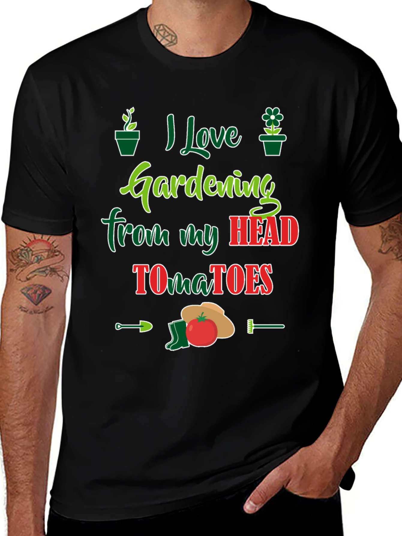 Gardening Lovers T-Shirt - Head Tomatoes Funny Tee