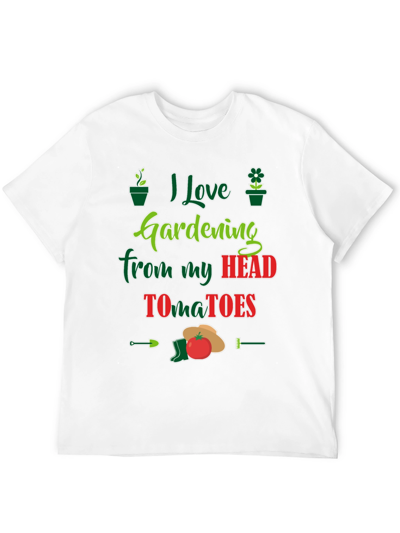 Gardening Lovers T-Shirt - Head Tomatoes Funny Tee