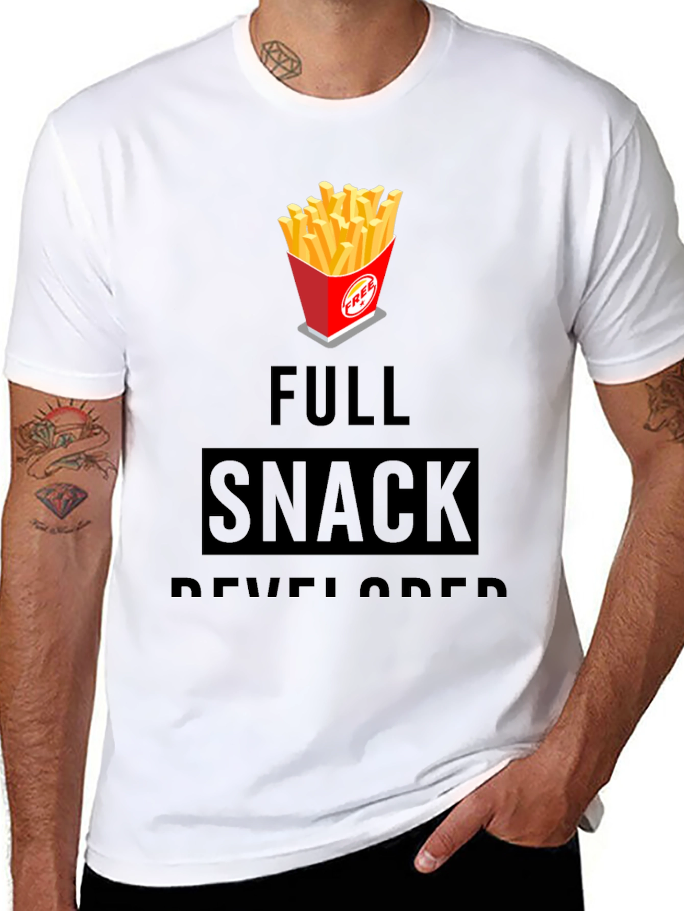Full Snack Developer Graphic T-Shirt