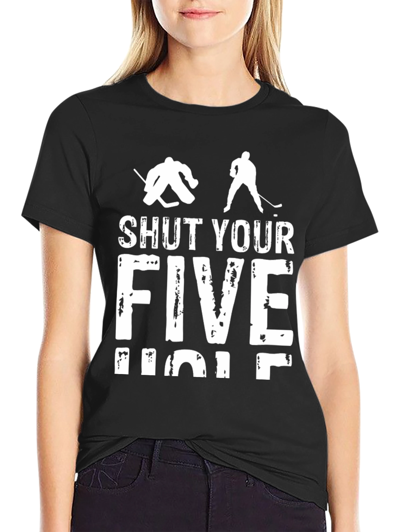 Shut Your Five Hole Hockey T-Shirt