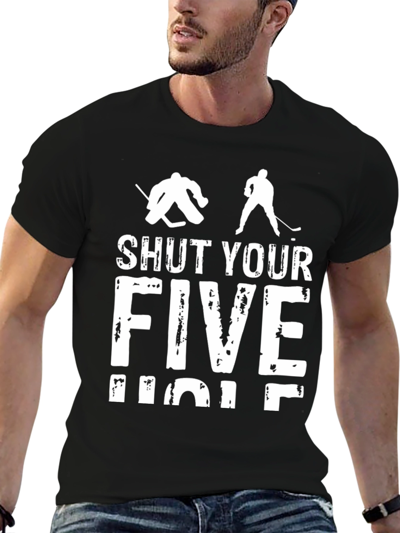 Shut Your Five Hole Hockey T-Shirt