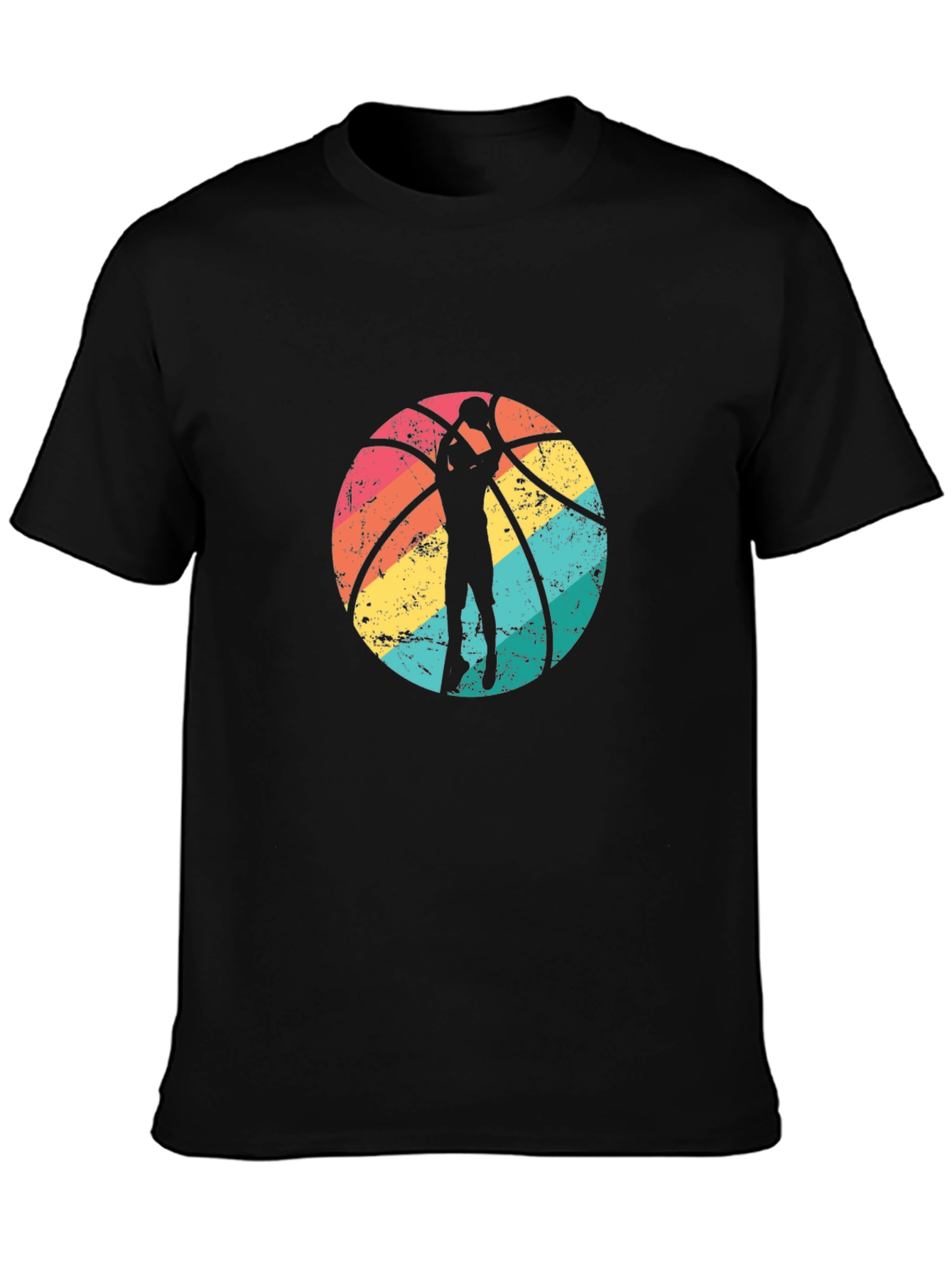Retro Basketball Graphic Tee - Stylish Sports T-Shirt