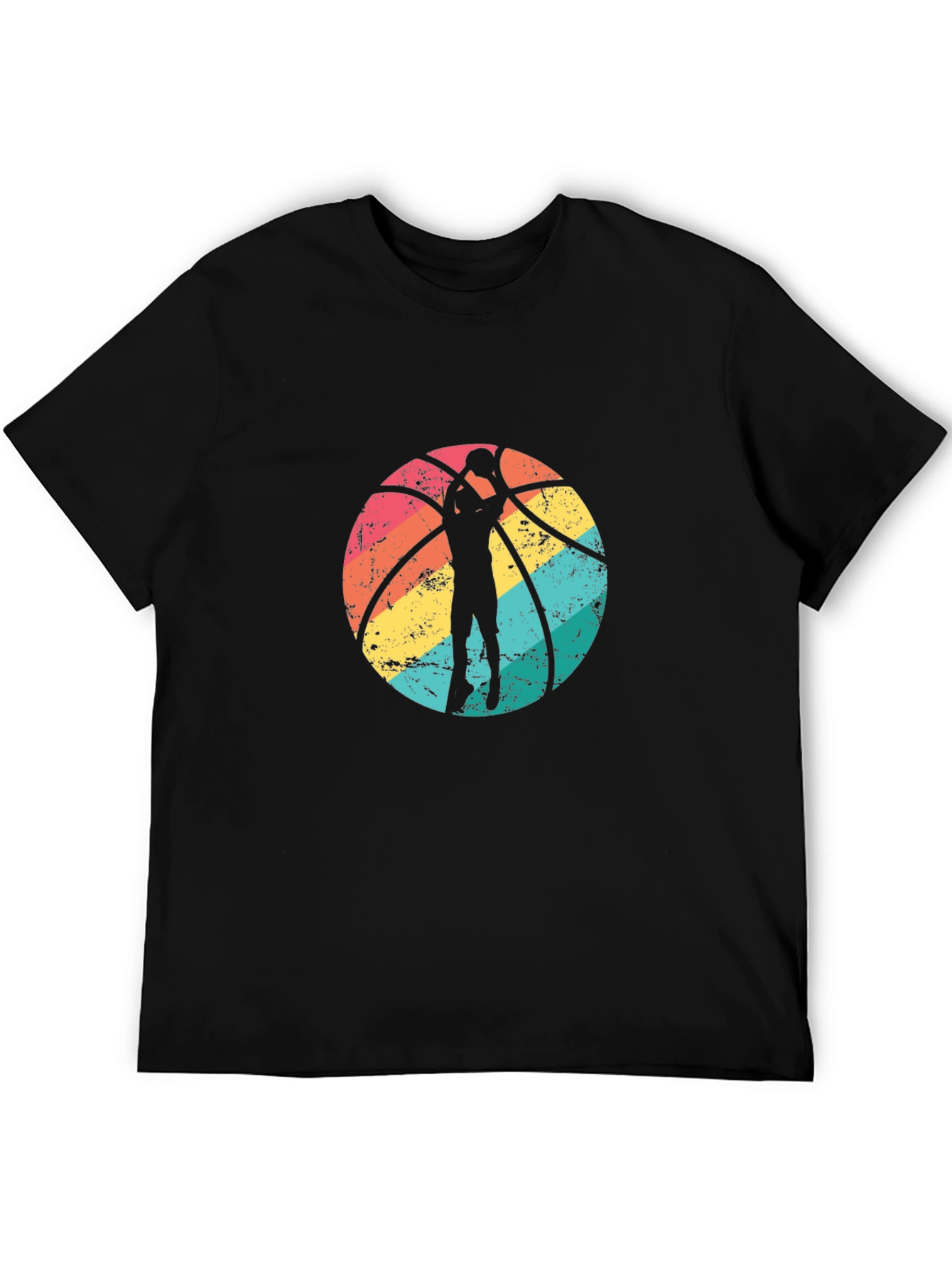 Retro Basketball Graphic Tee - Stylish Sports T-Shirt