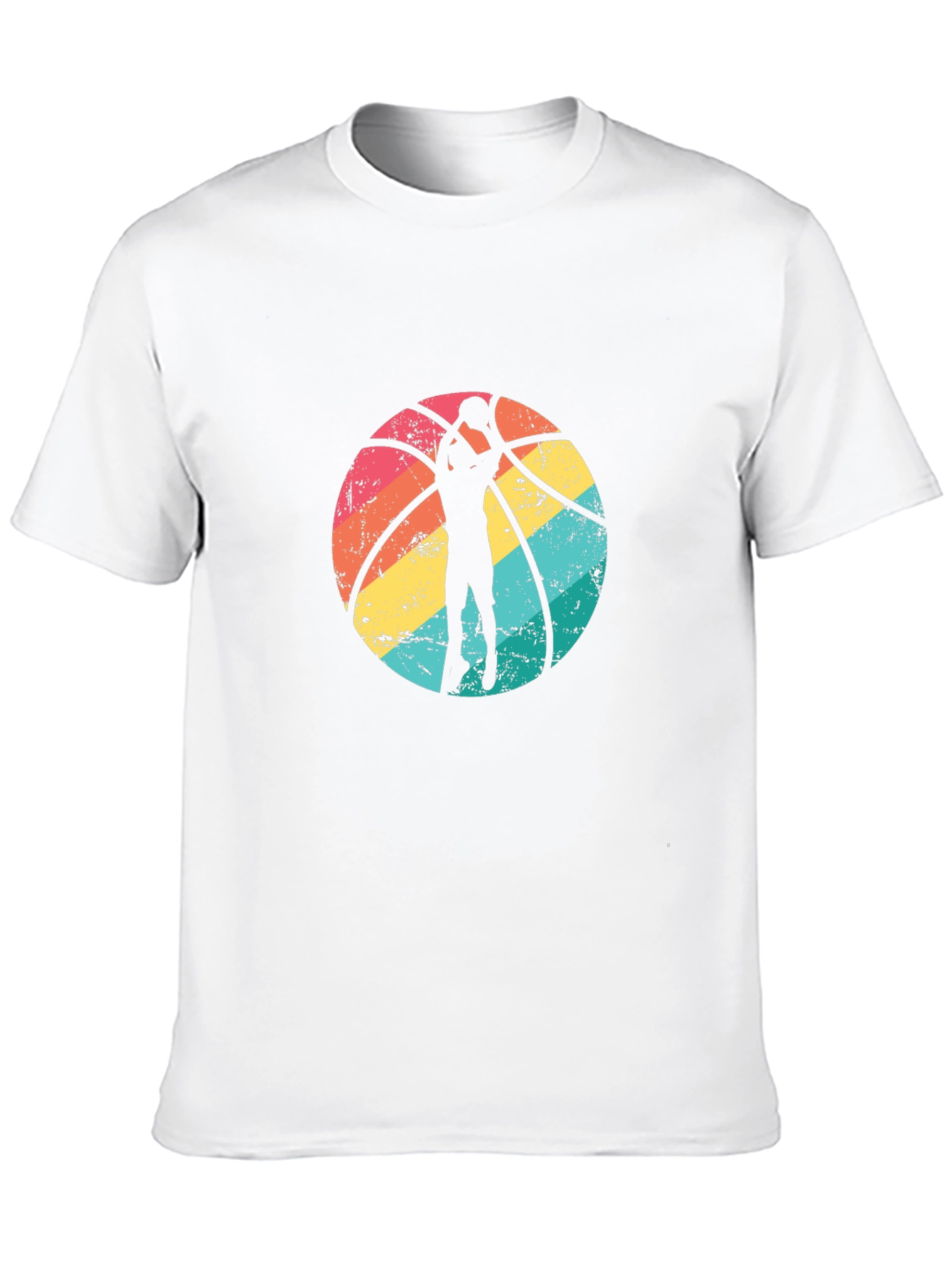 Retro Basketball Graphic Tee - Stylish Sports T-Shirt