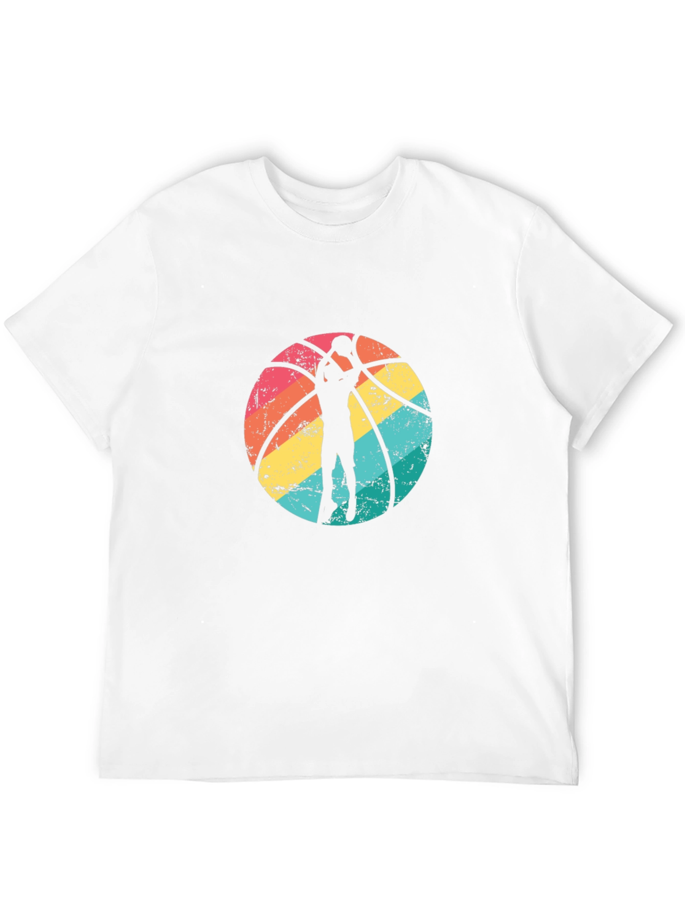 Retro Basketball Graphic Tee - Stylish Sports T-Shirt