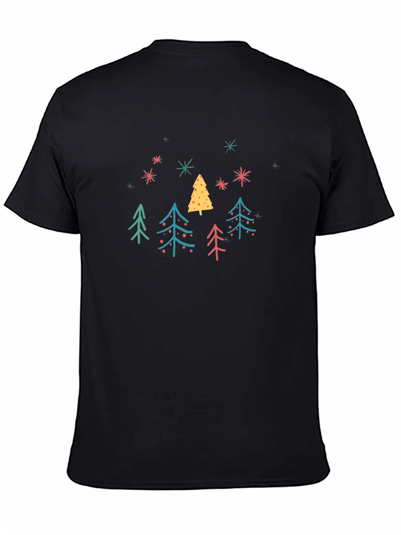 Festive Christmas Tree Graphic Tee - Holiday Style