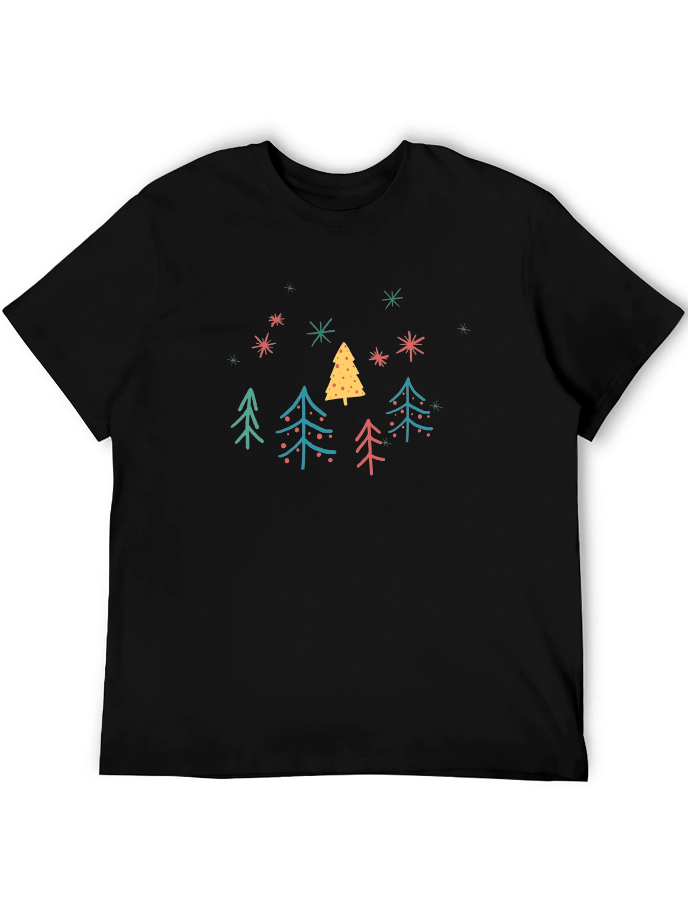 Festive Christmas Tree Graphic Tee - Holiday Style