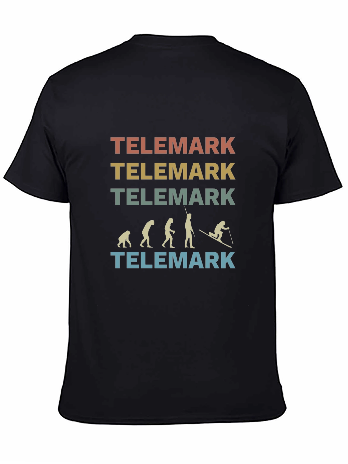Telemark Evolution T-Shirt - Retro Skiing Tee