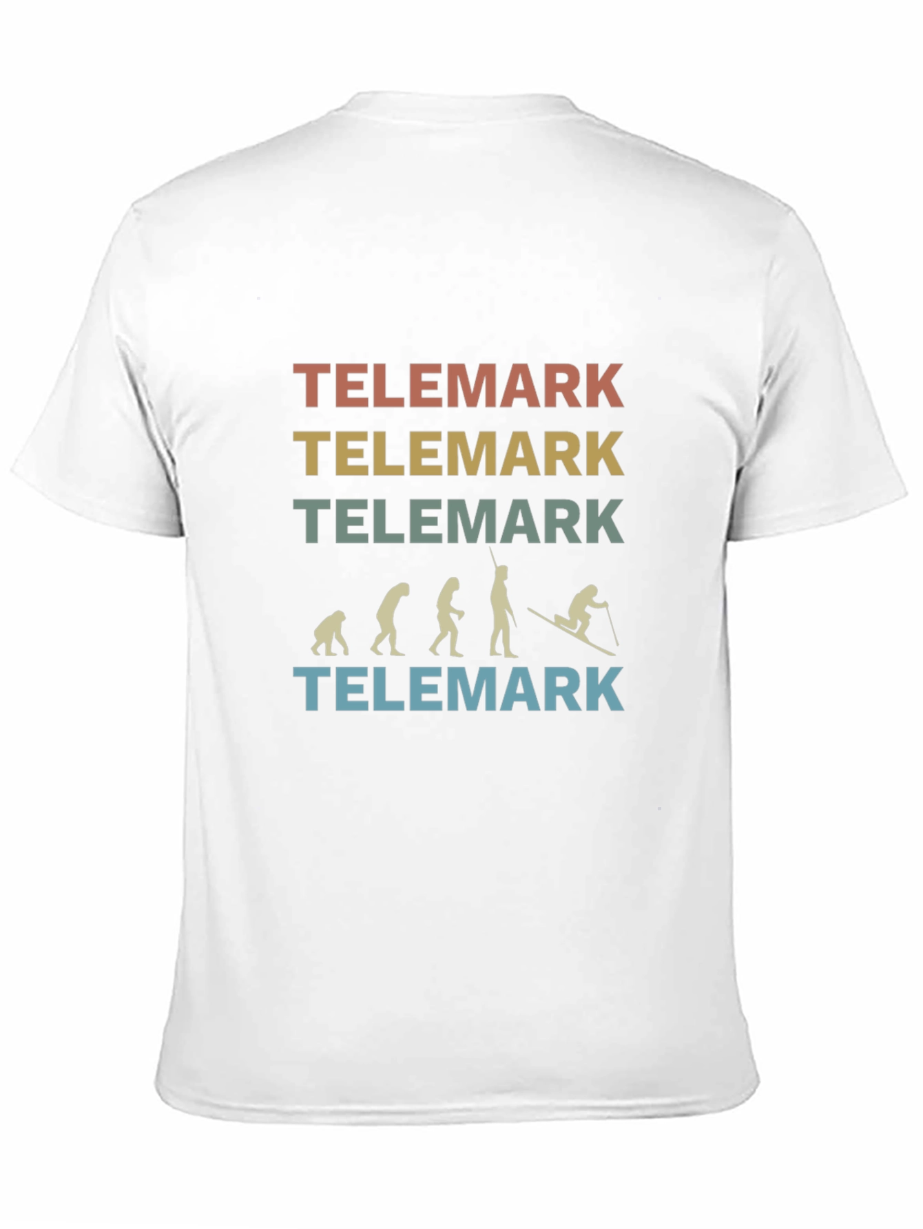 Telemark Evolution T-Shirt - Retro Skiing Tee