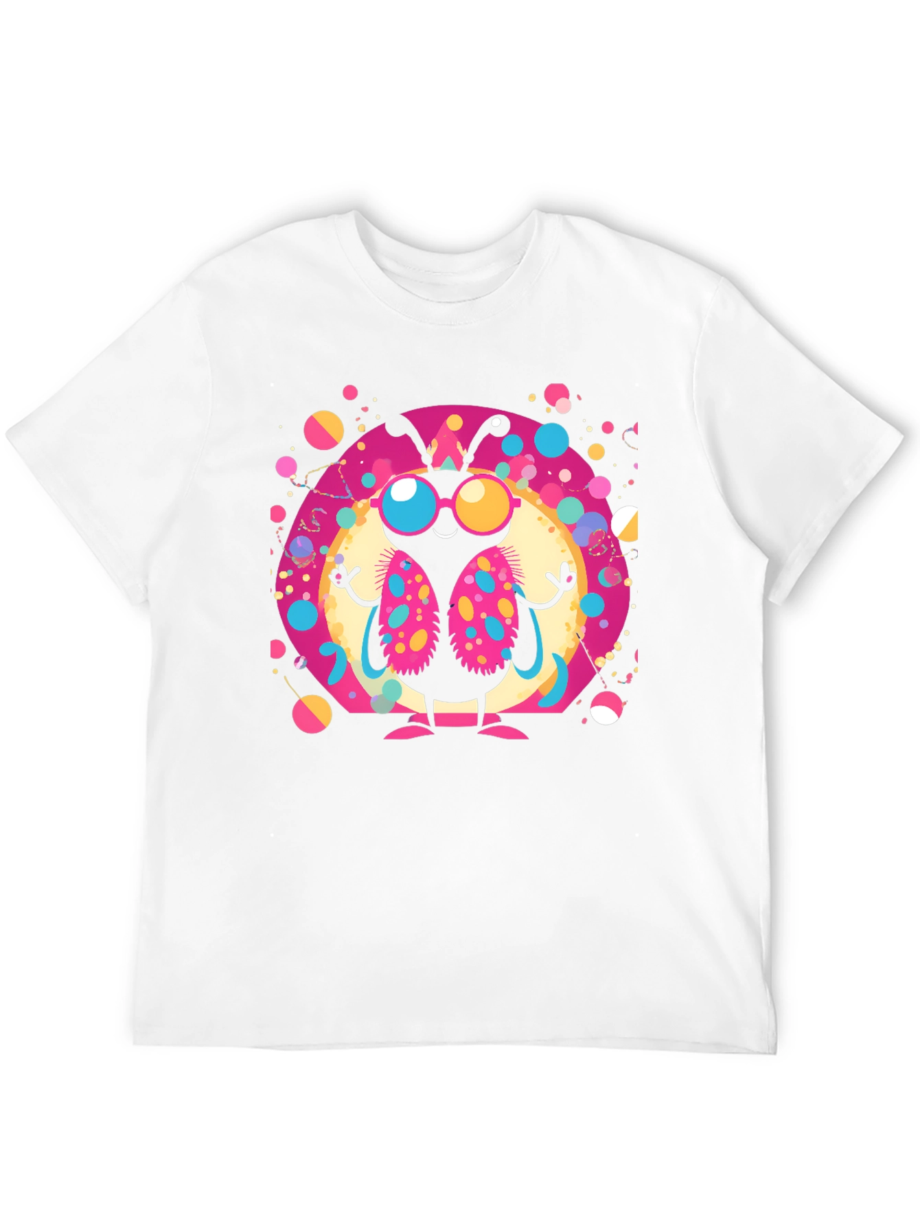 Funky Butterfly Graphic Tee - Black Cotton T-Shirt