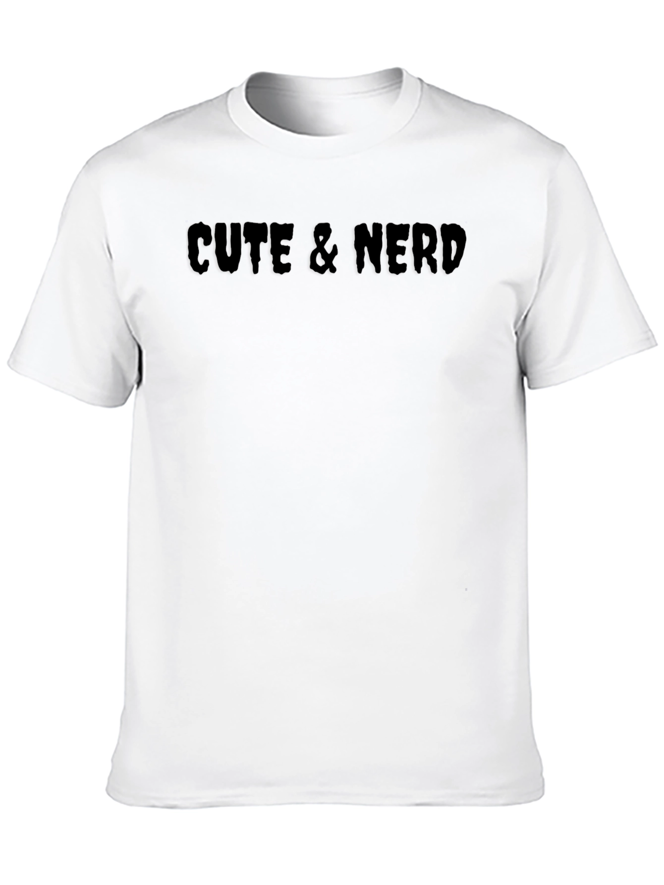 Cute & Nerd Black T-Shirt