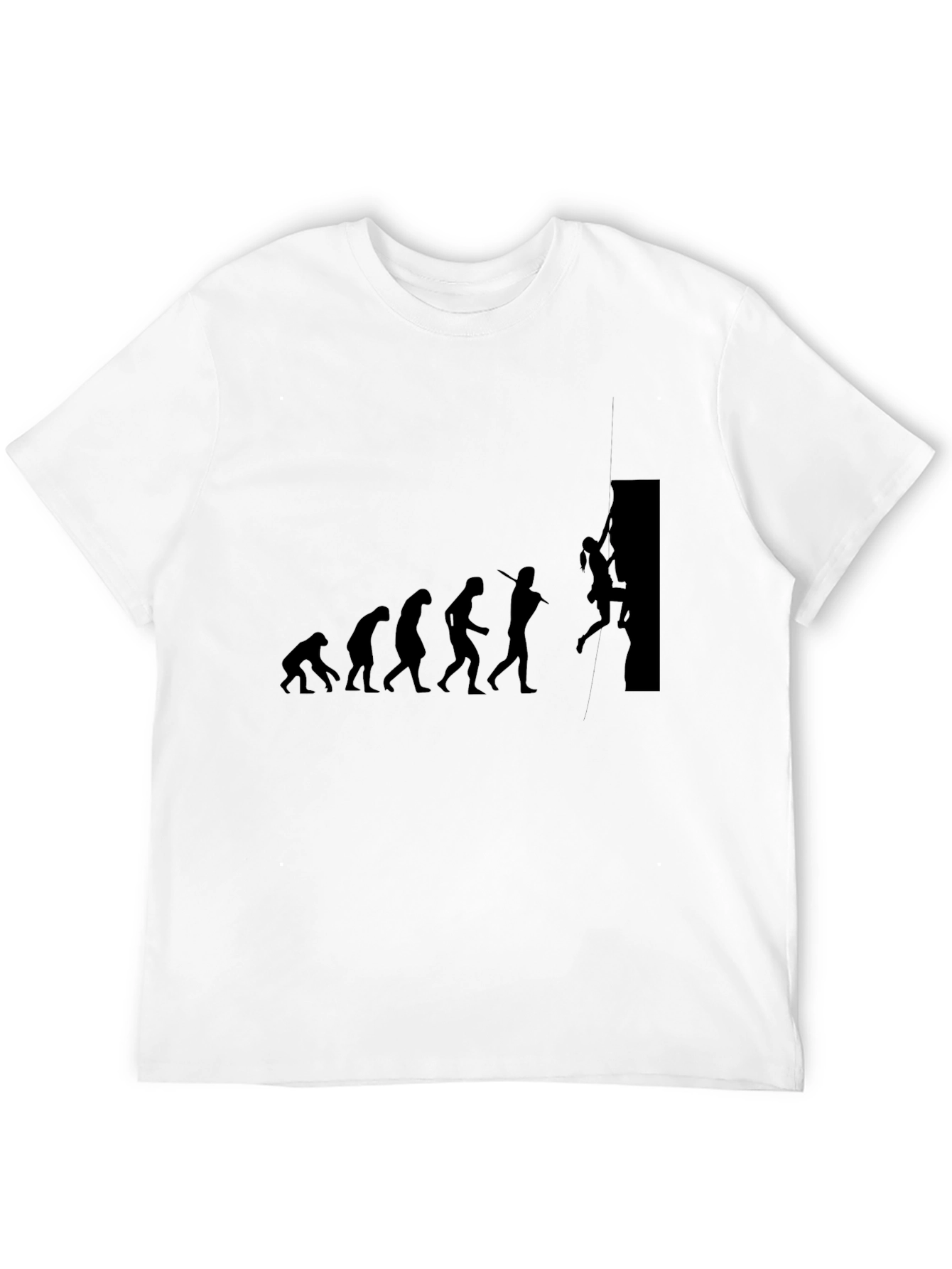 Evolution of Climbing Black Graphic Tee