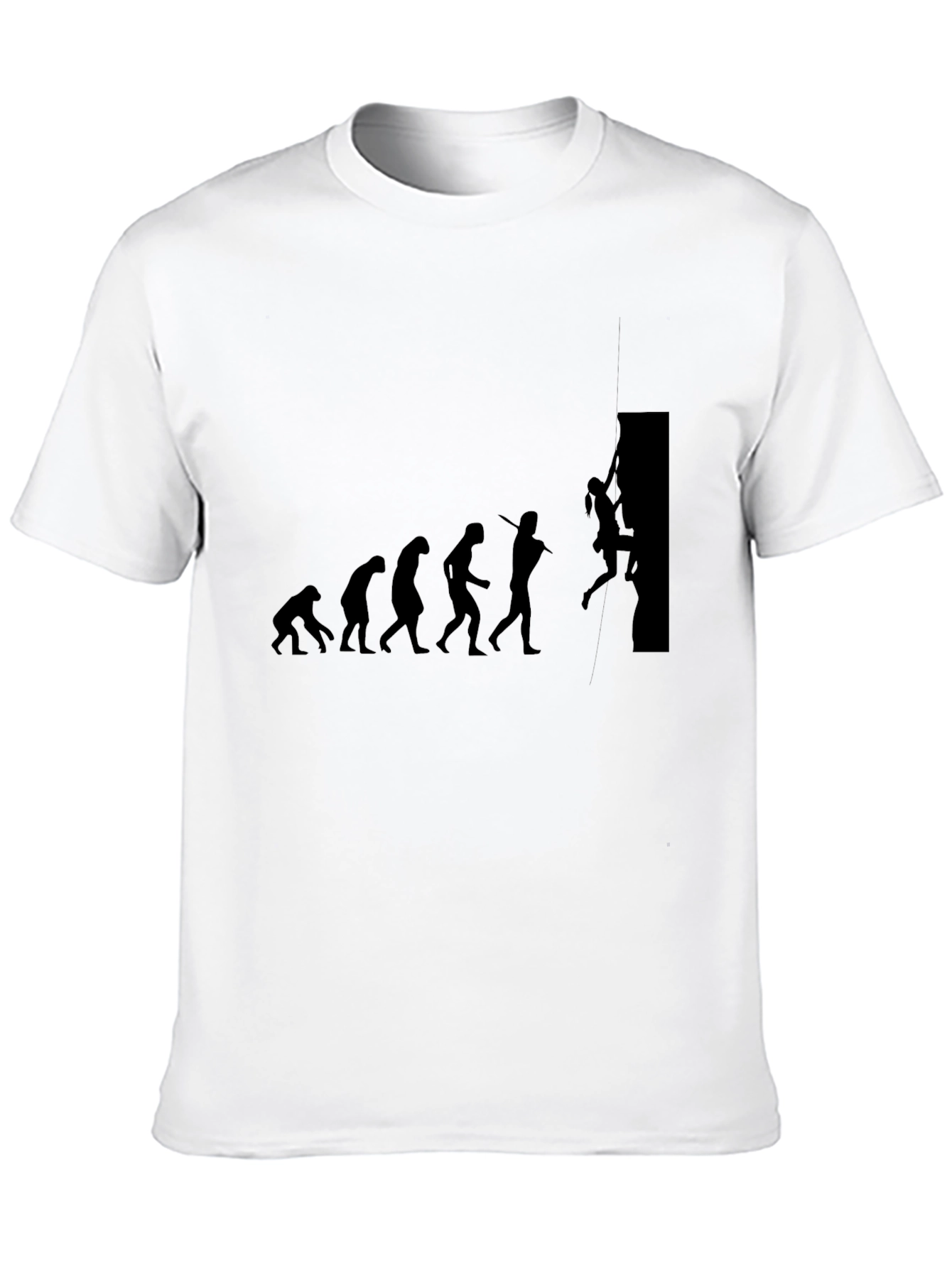 Evolution of Climbing Black Graphic Tee