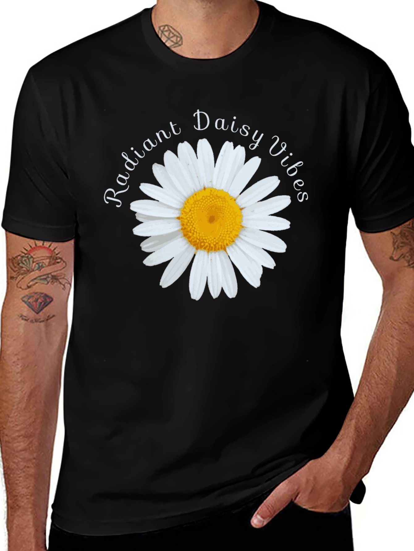 Radiant Daisy Vibes Graphic Tee - Unisex Soft Cotton