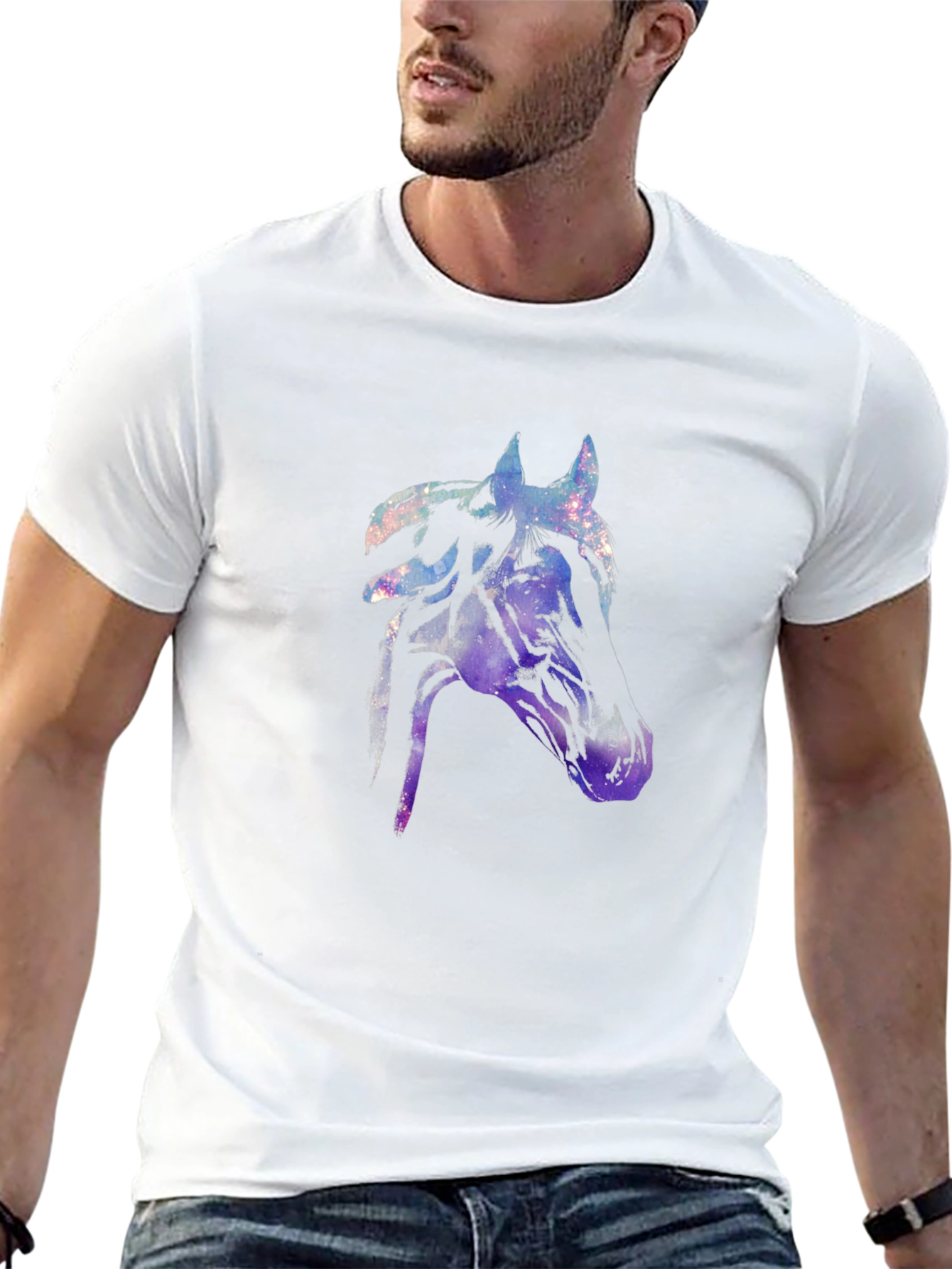 Cosmic Horse Graphic T-Shirt